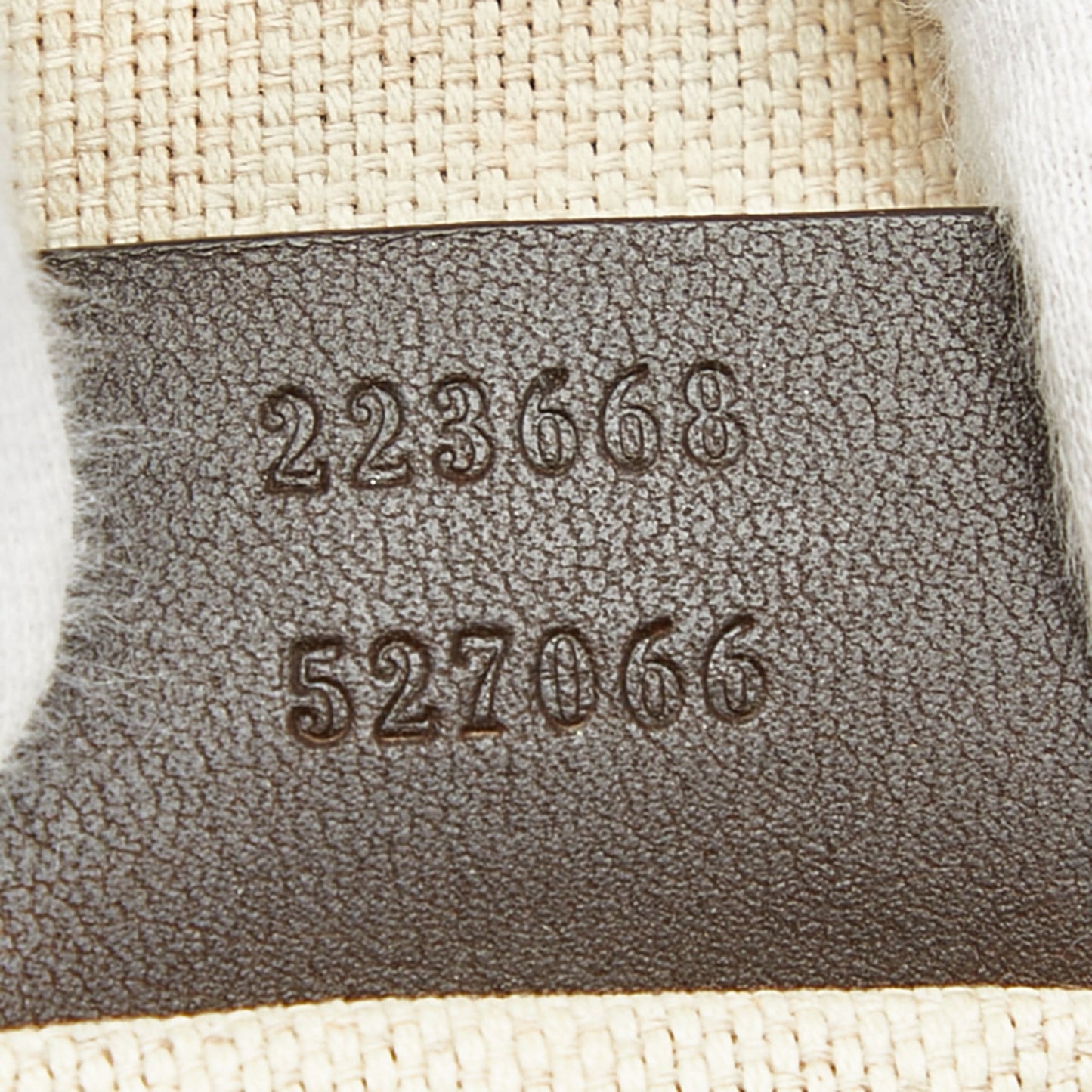 Gucci Beige Brown Pvc Leather Tote Bag