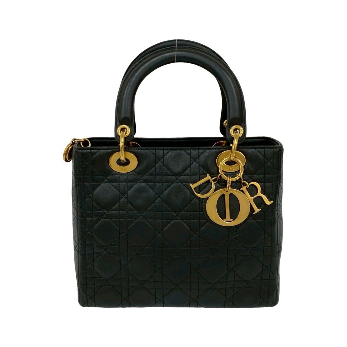 Dior Handbag Christian Tote Bag 9 Leather Black