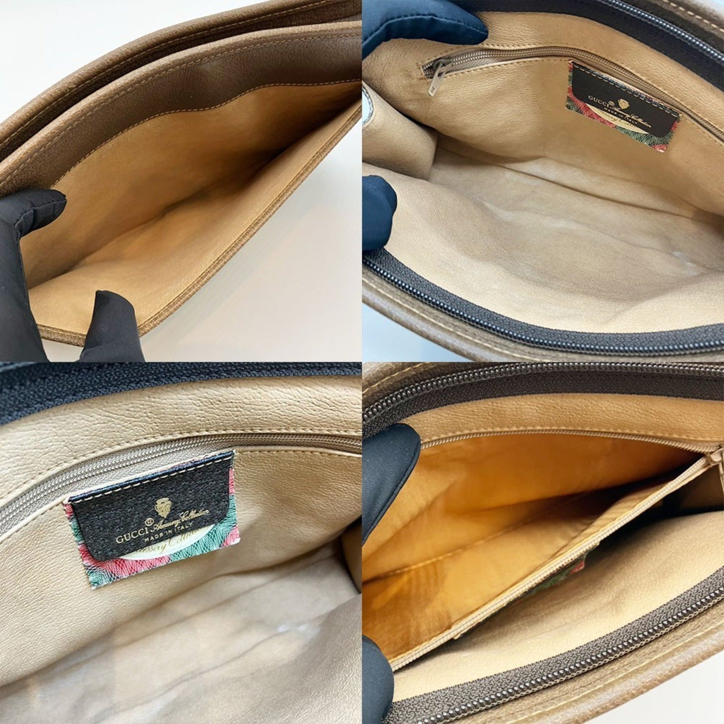 Gucci Brown Gg Plus Clutch Bag