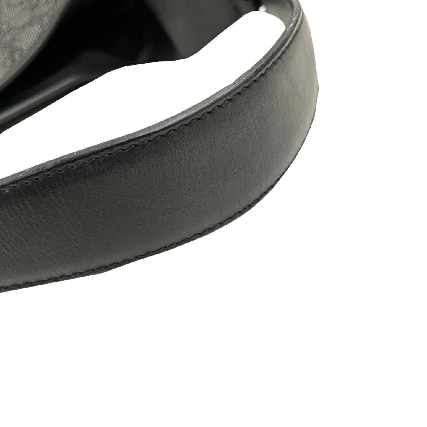 Gucci Black Canvas Leather Handbag