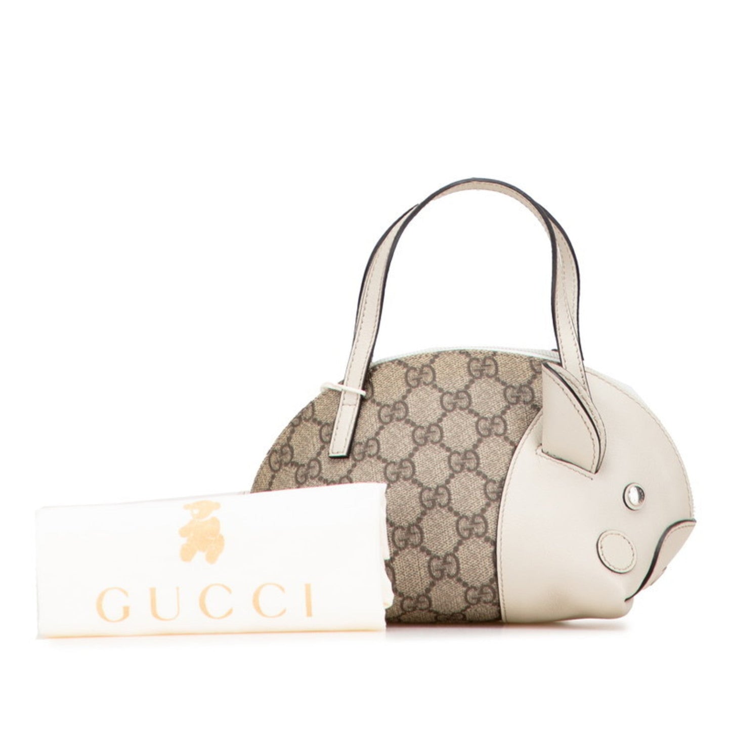 Gucci Beige Pvc Leather Handbag