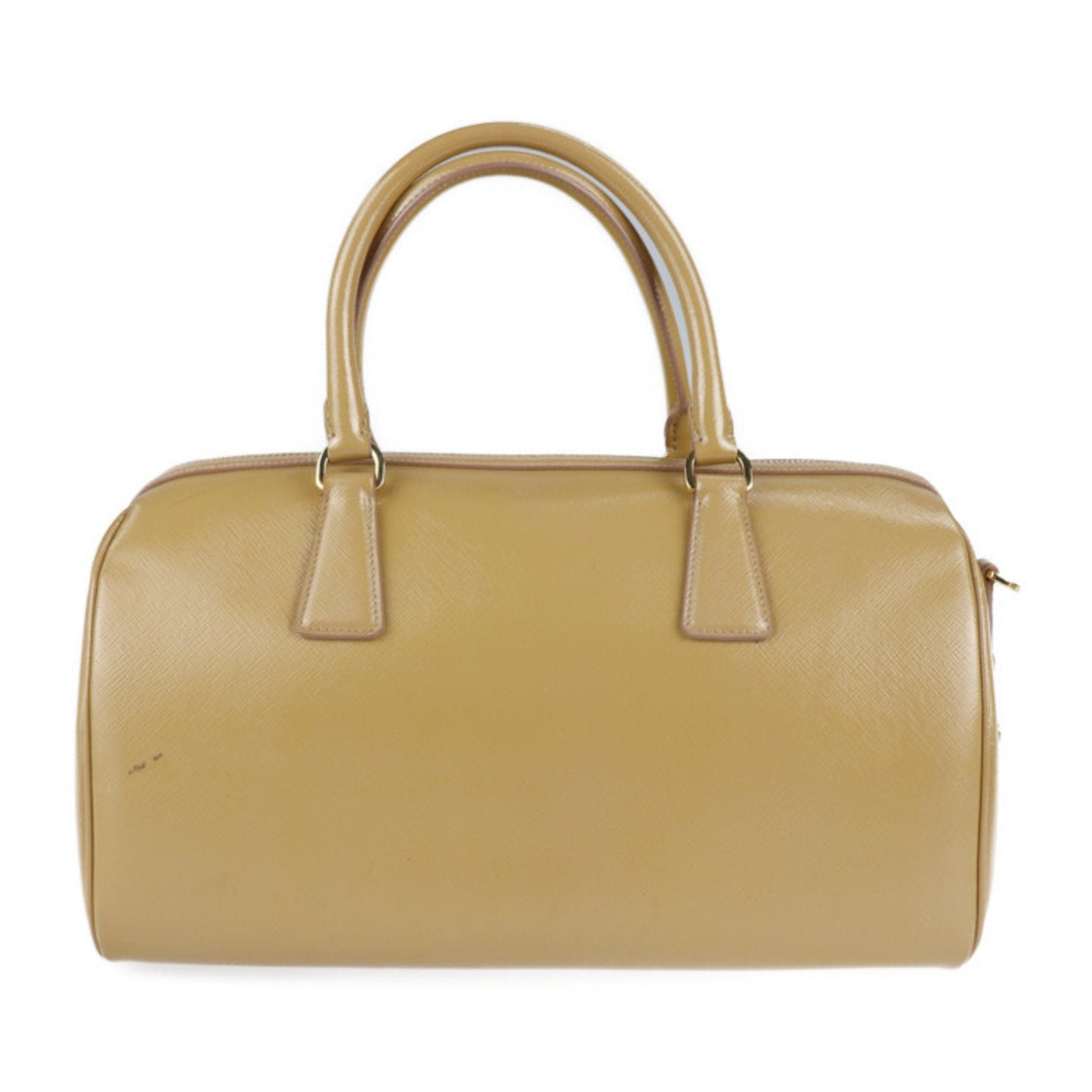 Prada Handbag Cammeo 2Way Shoulder Bag Boston Leather Patent Beige