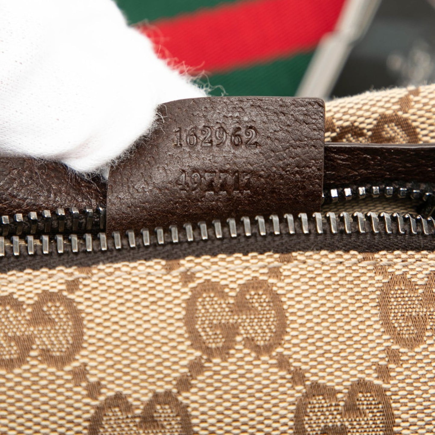 Gucci Beige Brown Canvas Leather Sling Bag