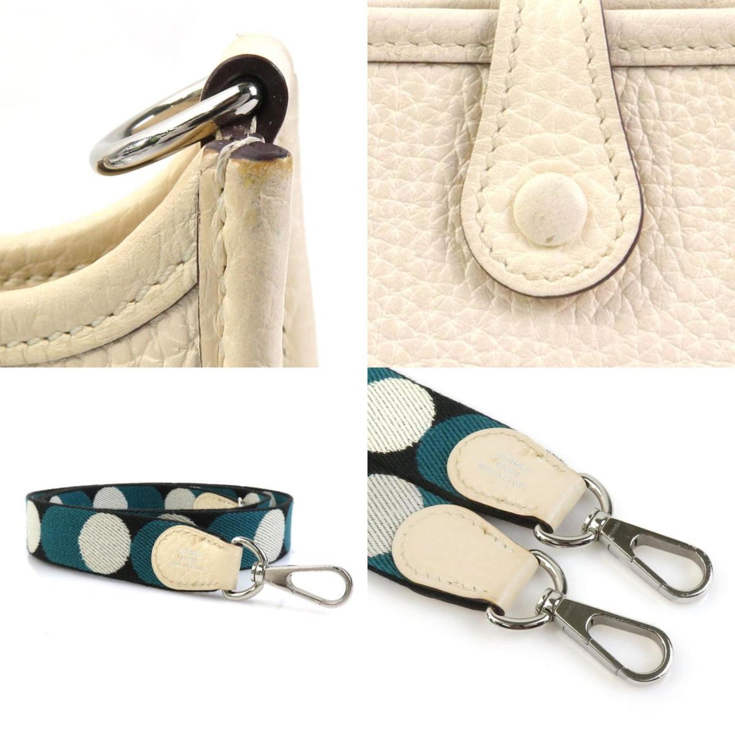 Hermes Taurillon Clemence Shoulder Bag Leather Leather Shoulder Bag