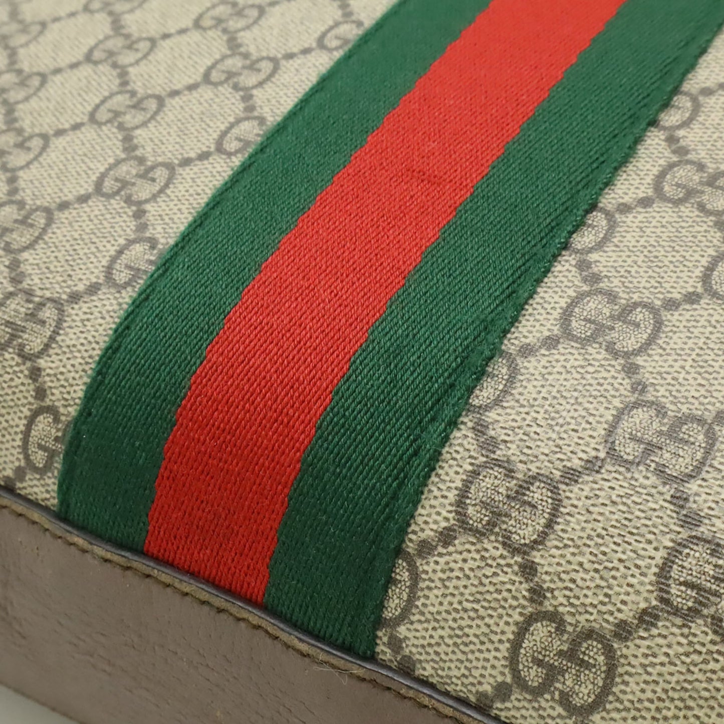 Gucci Beige Brown Gg Supreme Leather Handbag Shoulder Bag