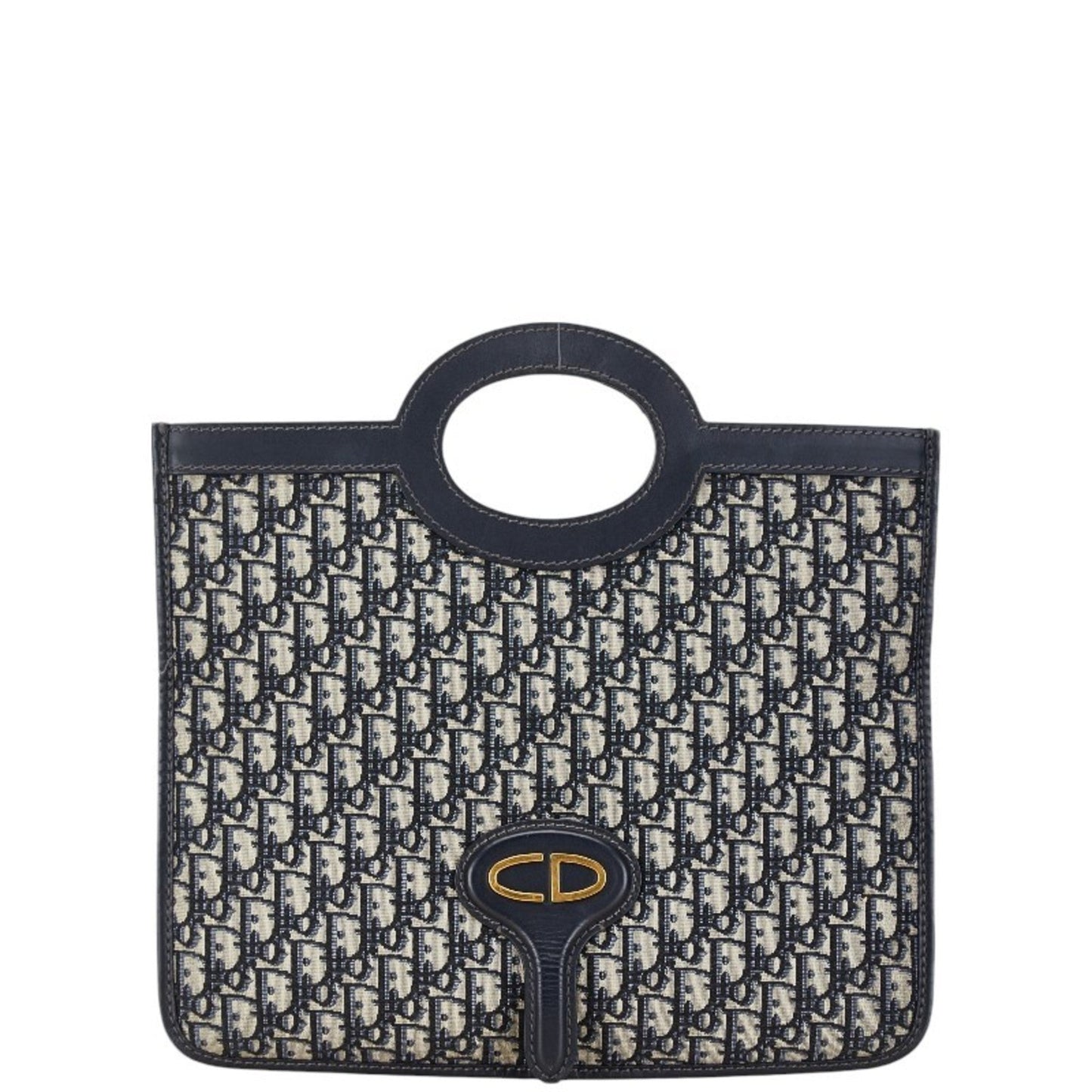 Dior Handbag Christian 2 Leather Canvas Beige