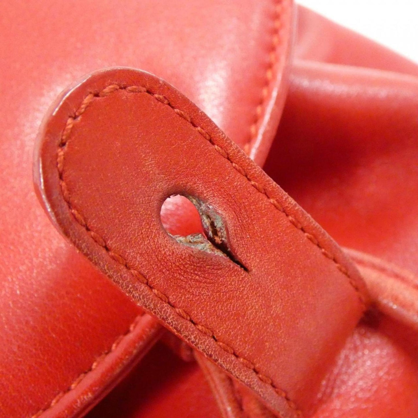 Gucci Red Color Leather Backpack