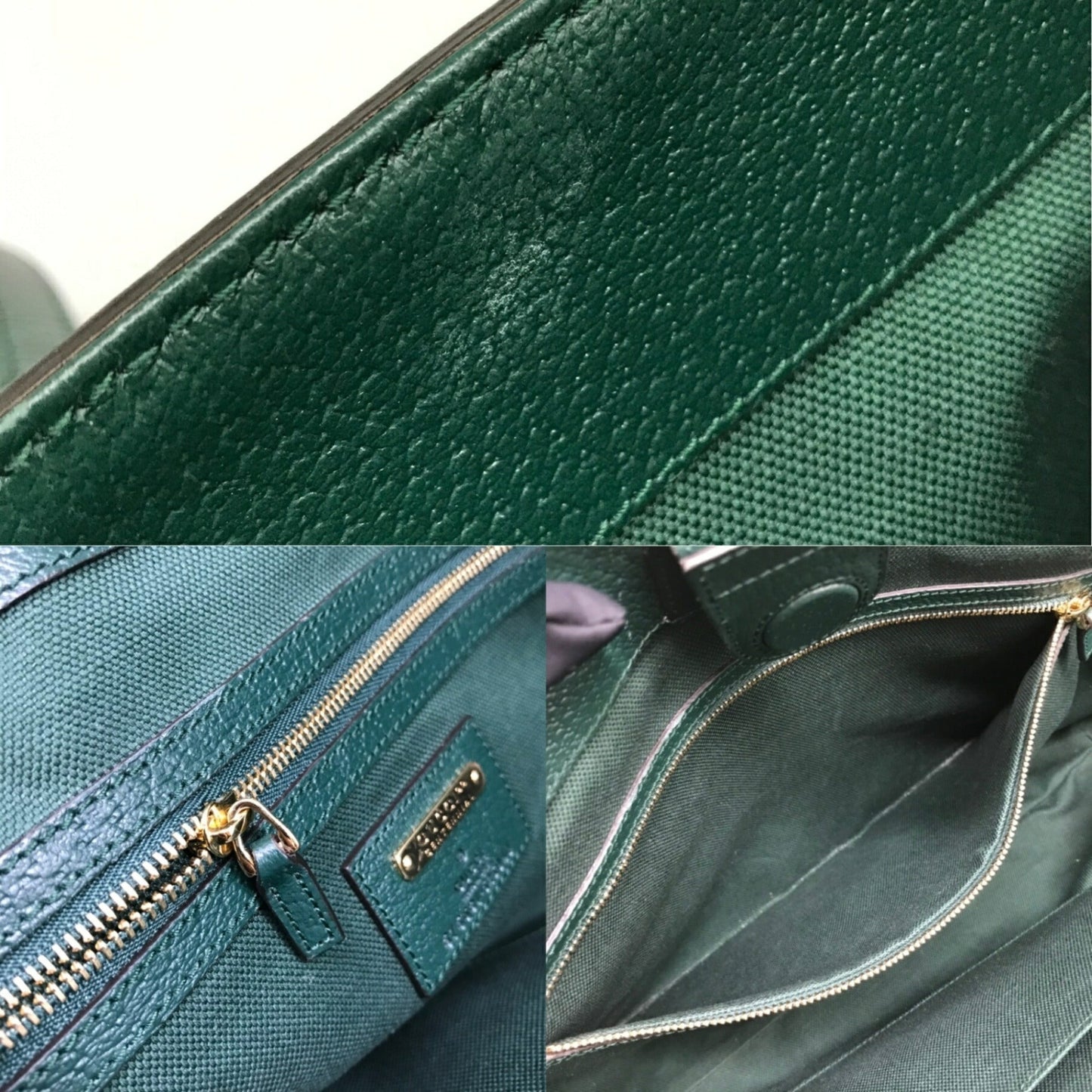 Gucci Gg Canvas Green Gg Canvas Tote Bag