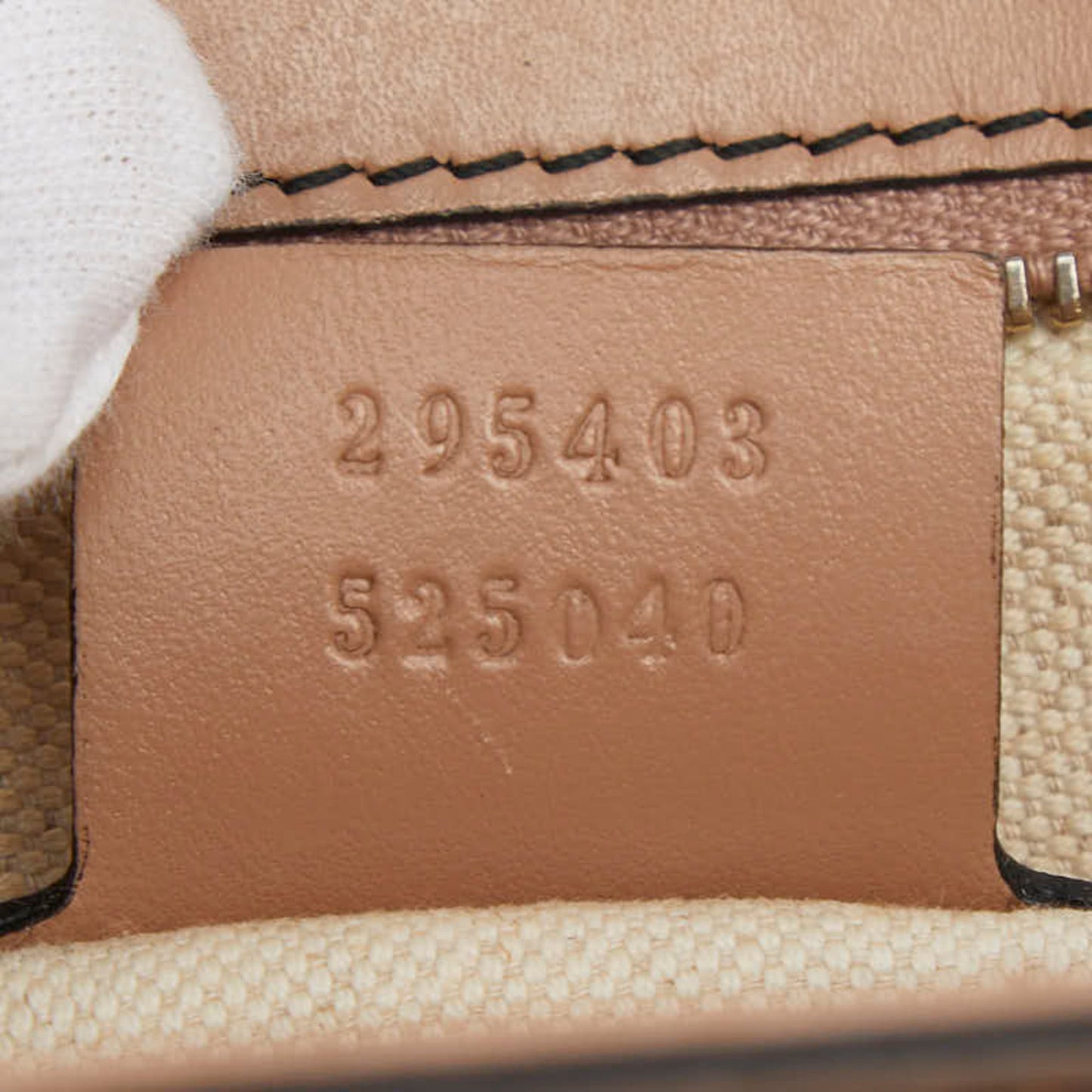 Gucci Gg Canvas Beige Pink Gg Canvas Leather Shoulder Bag