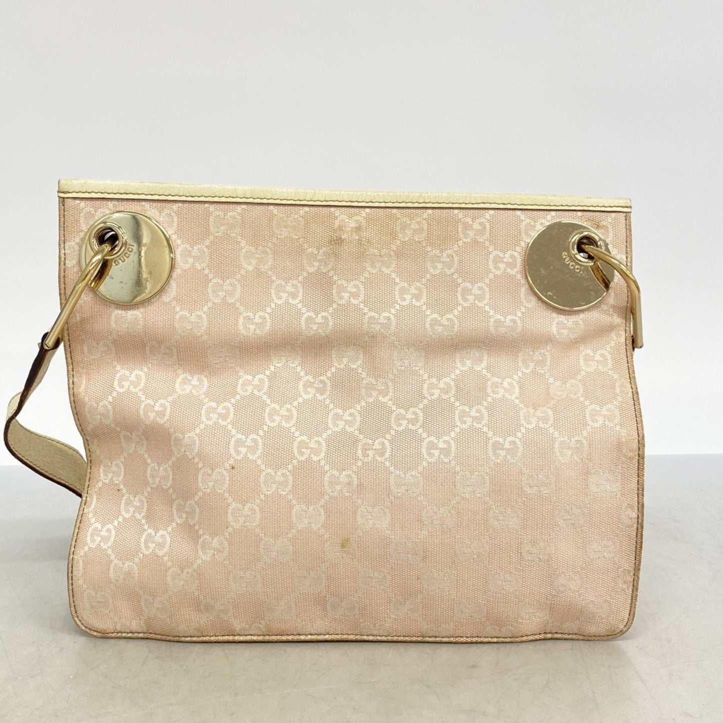 Gucci Pink Canvas Shoulder Bag