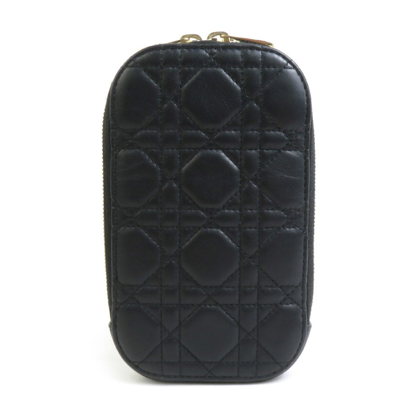 Dior Handbag Christian Shoulder Bag 2 Leather Metal Black