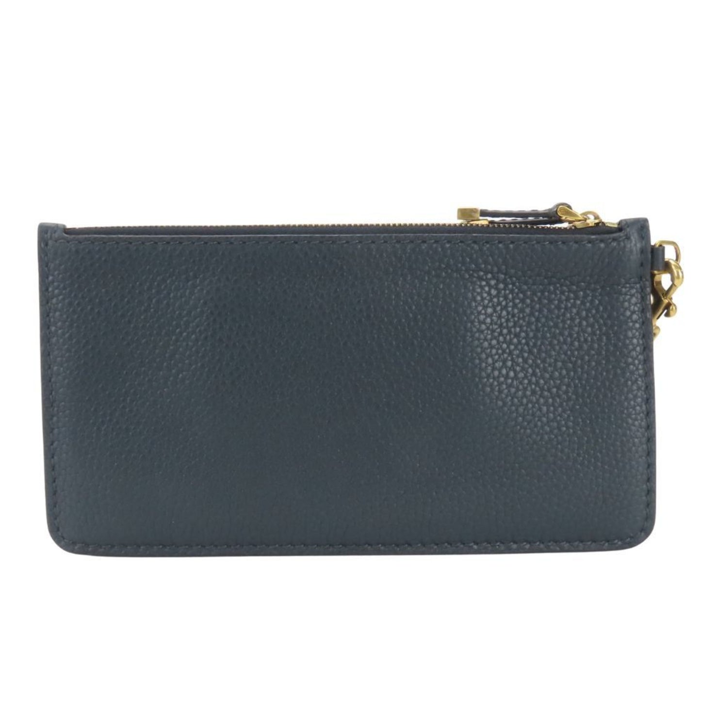 Dior Handbag Christian Clutch Bag Pouch Leather Blue Navy