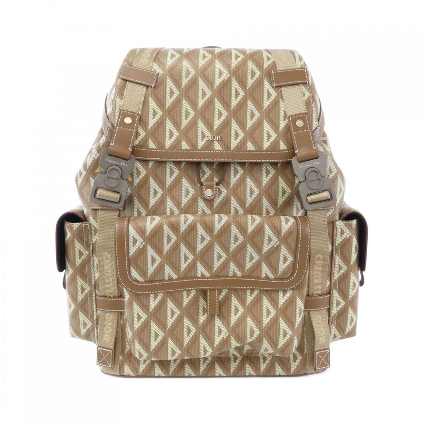 Dior Handbag Christian Backpack Brown Beige Multicolor