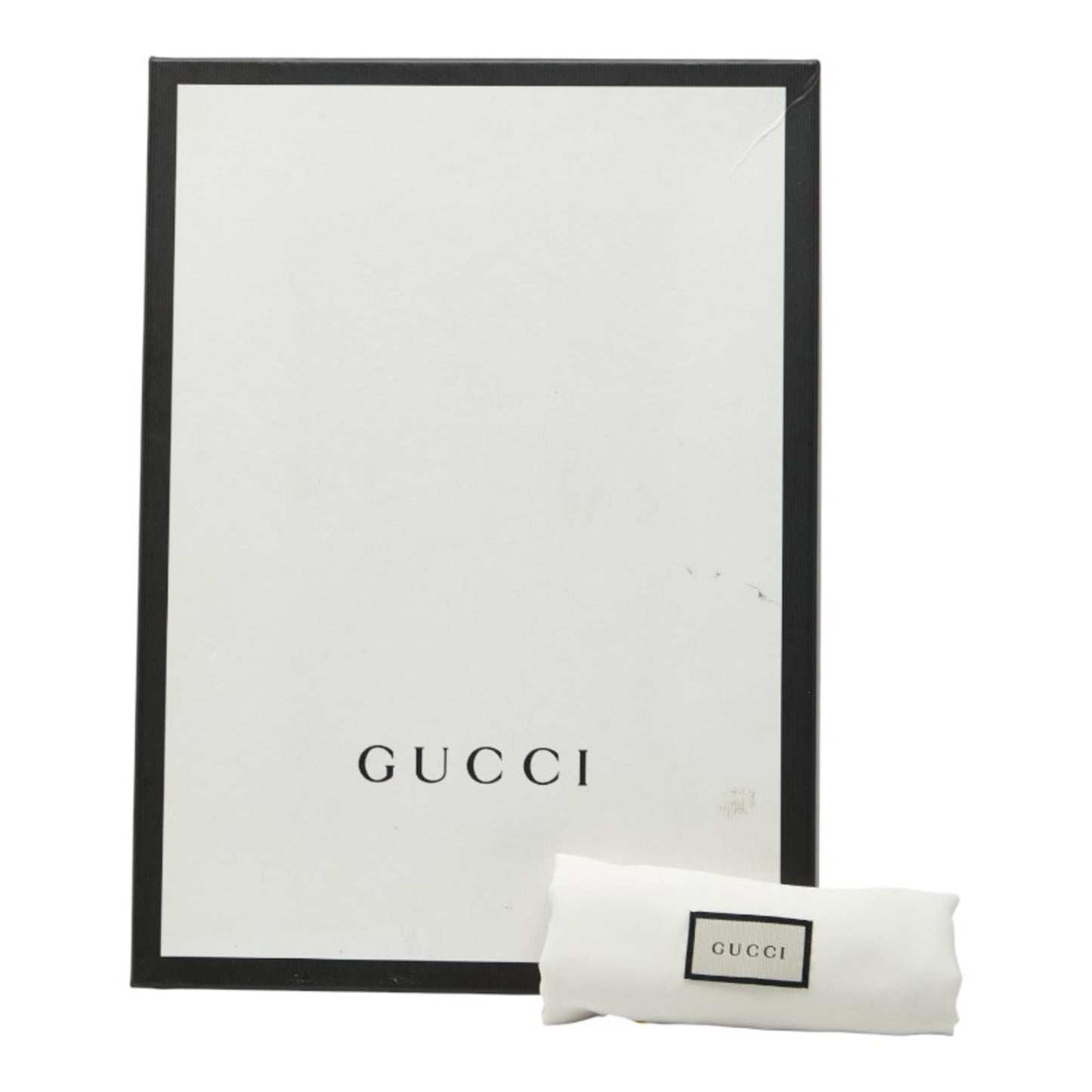 Gucci Ivory White Leather Clutch Bag