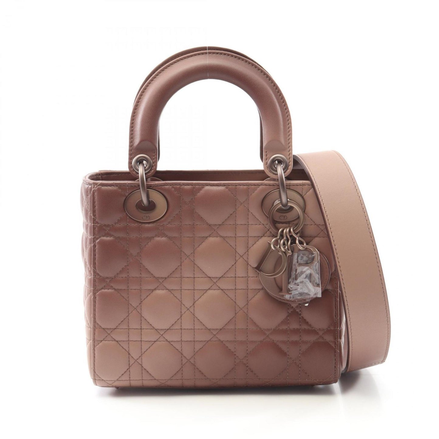 Dior Handbag Christian Lady Leather Pink