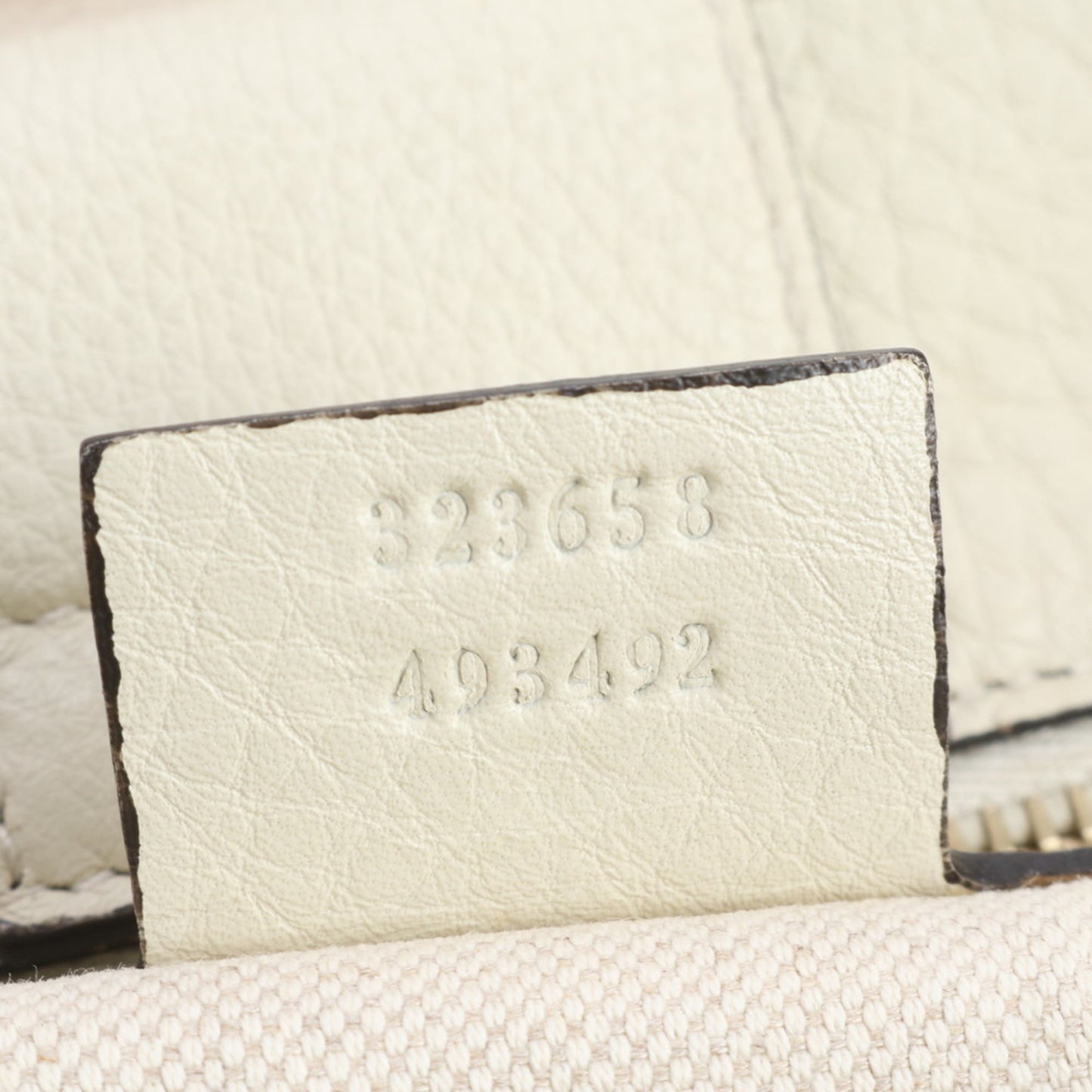 Gucci Ivory Leather Tote Bag