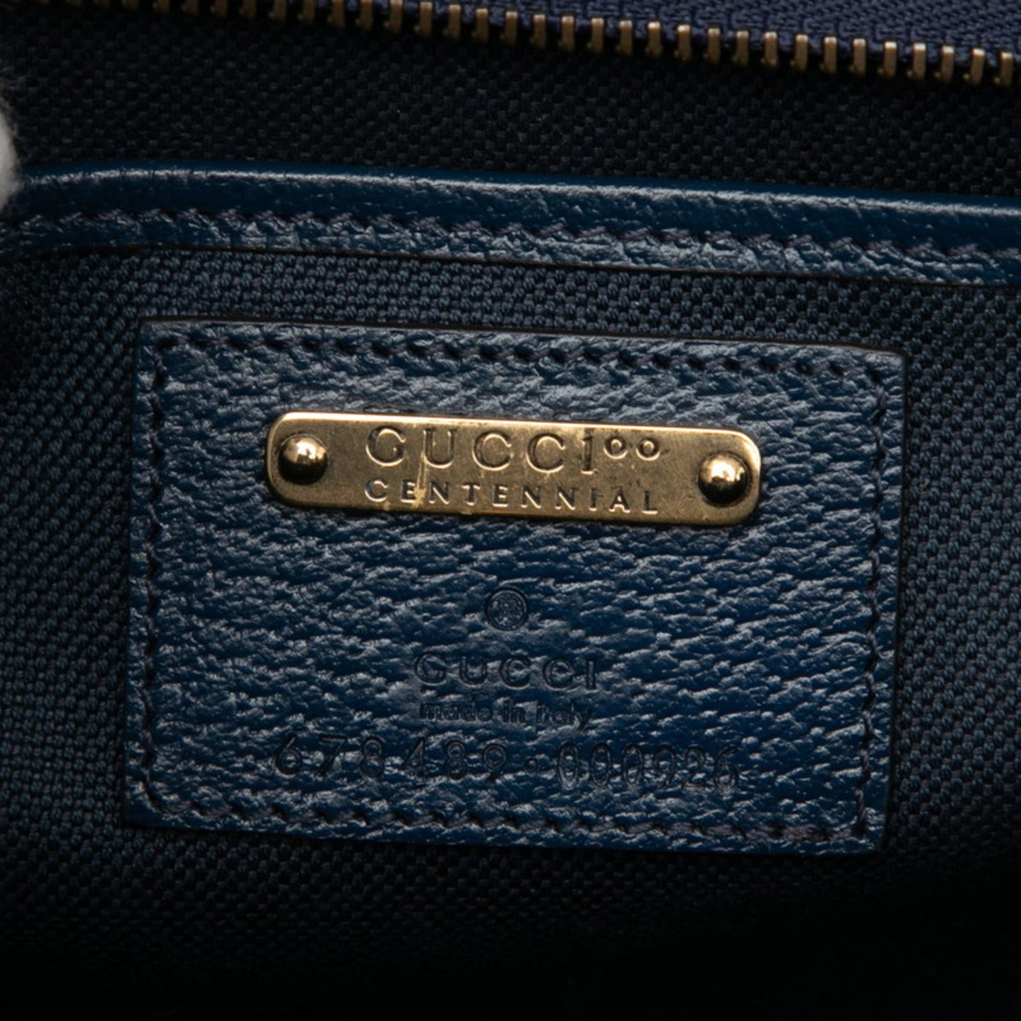 Gucci Multi-Color Navy Pvc Leather Handbag Shoulder Bag