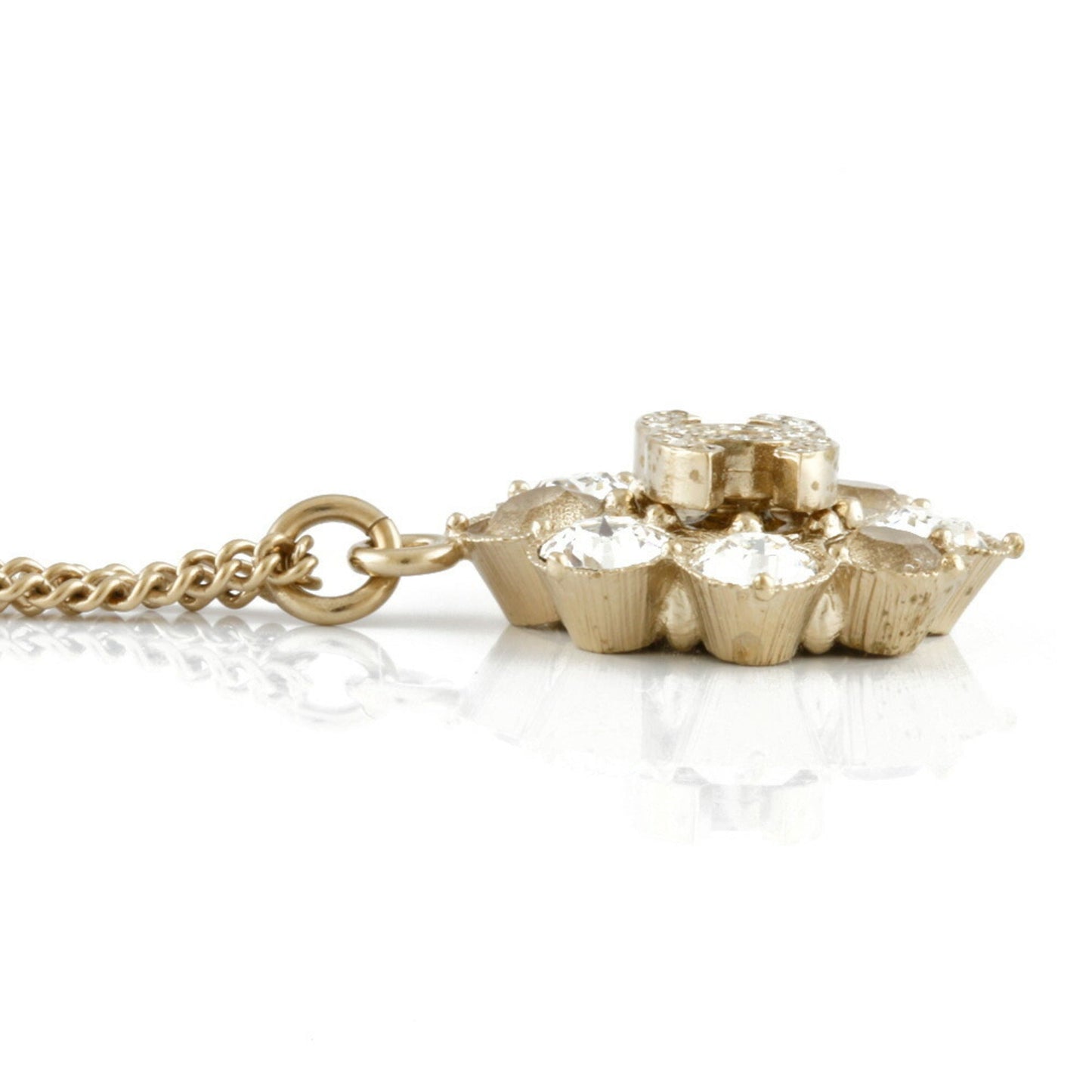 CHANEL Necklace Coco Mark Long Gold Ladies Metal