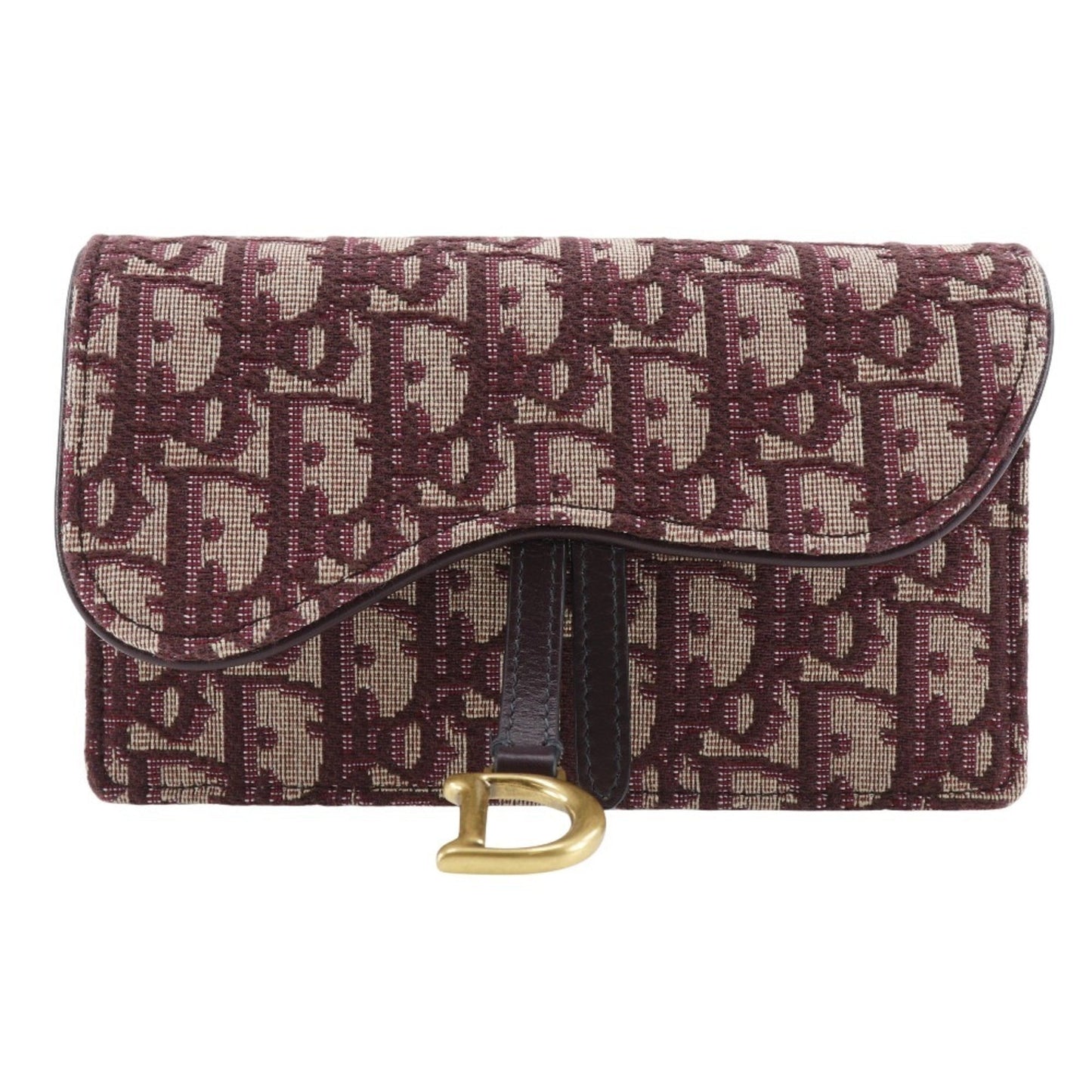 Dior Handbag Christian Bordeaux Fanny Pack Canvas Red Belt