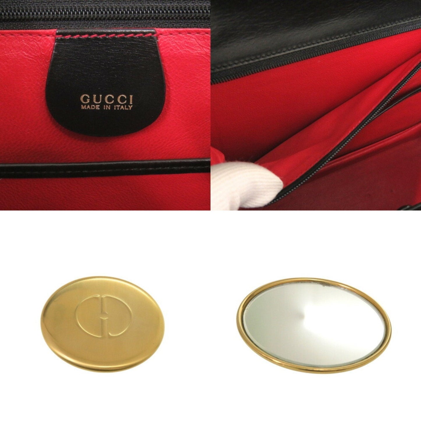 Gucci Black Leather Handbag