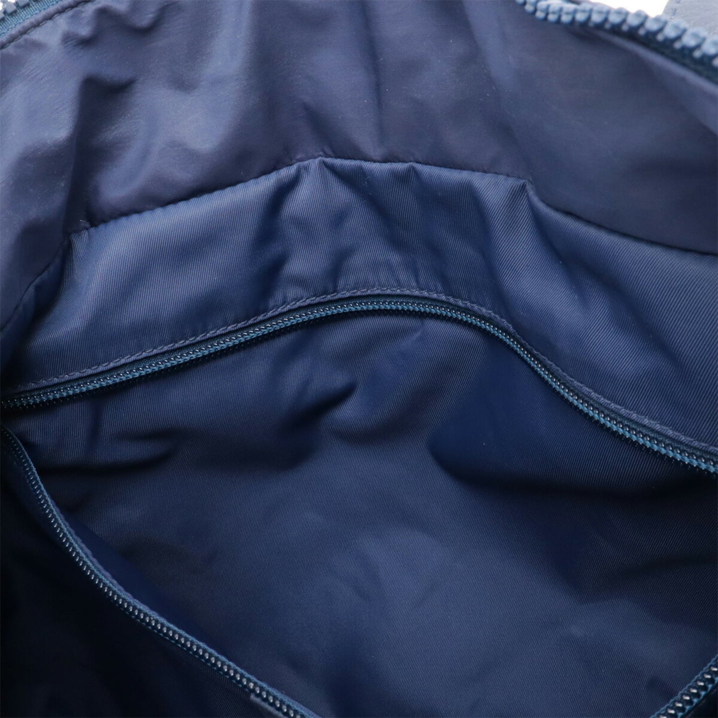 Gucci Blue Nylon Leather Shoulder Bag Tote Bag