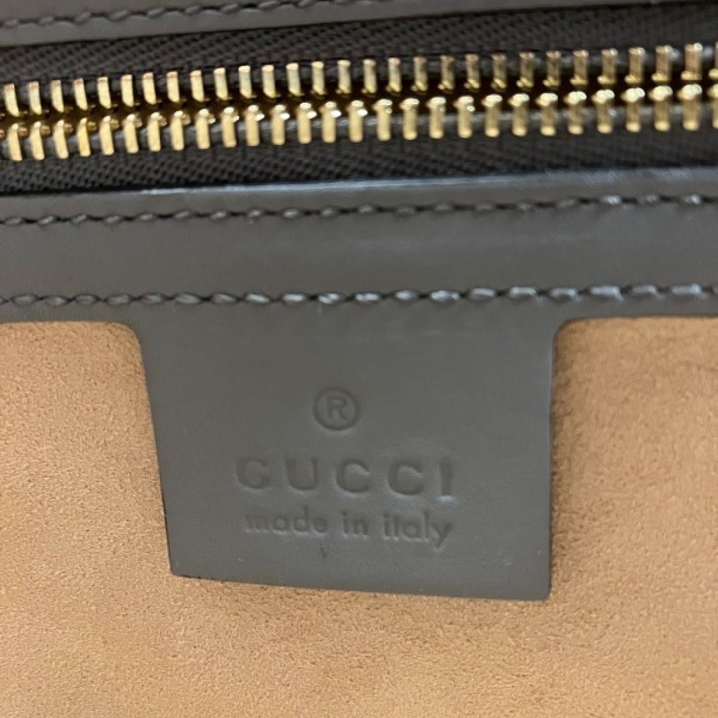 Gucci Gray Bamboo Handbag