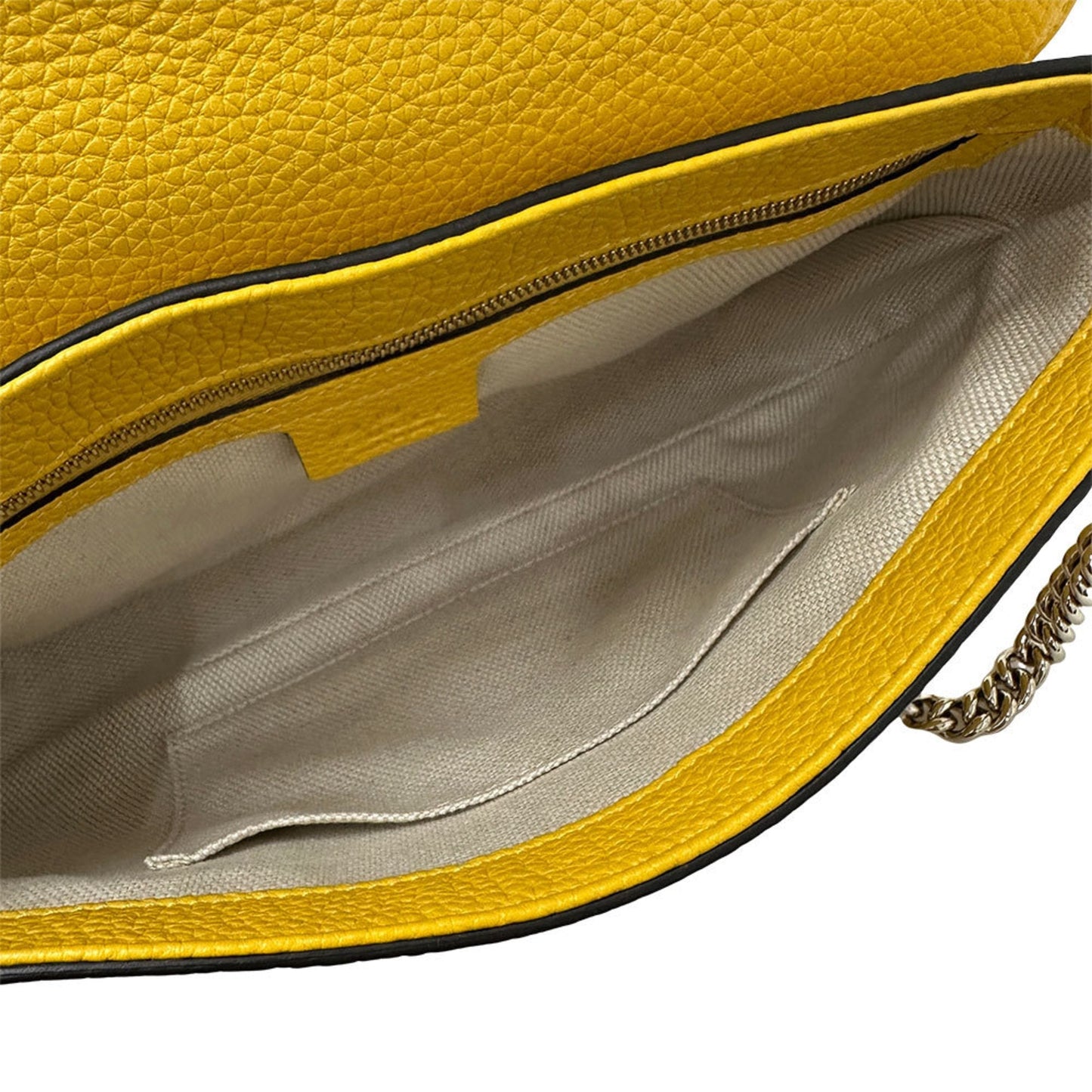 Gucci Soho Yellow Leather Shoulder Bag
