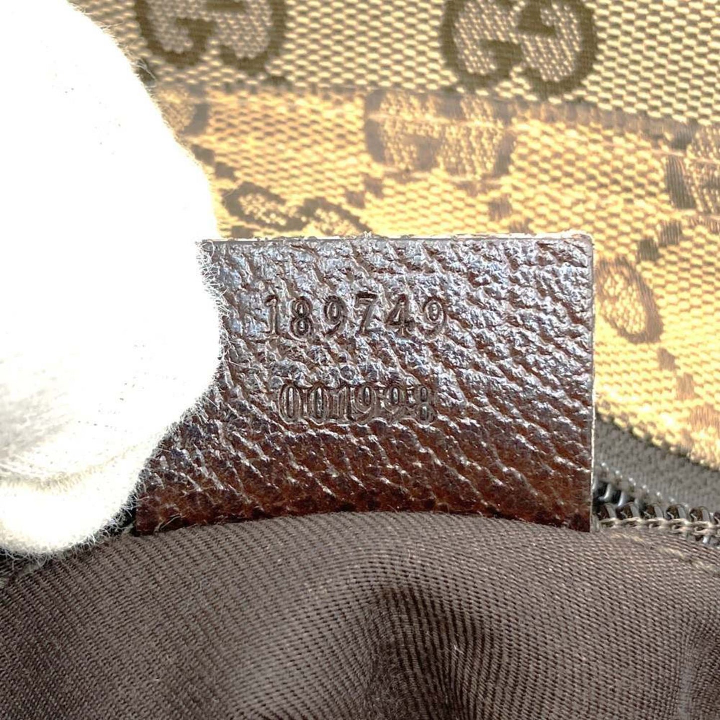 Gucci Gg Canvas Brown Gg Canvas Leather Shoulder Bag