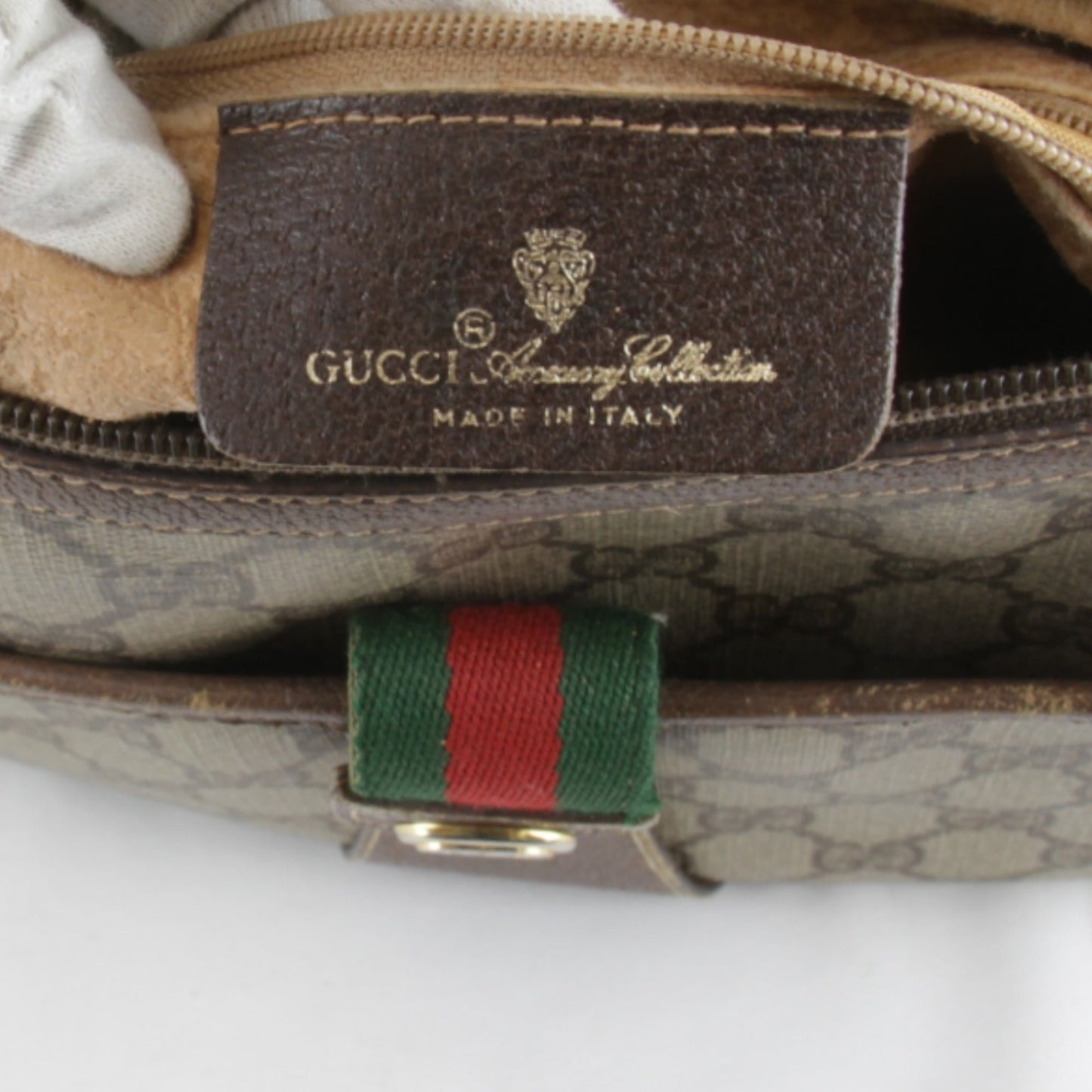 Gucci Brown Gg Supreme Shoulder Bag