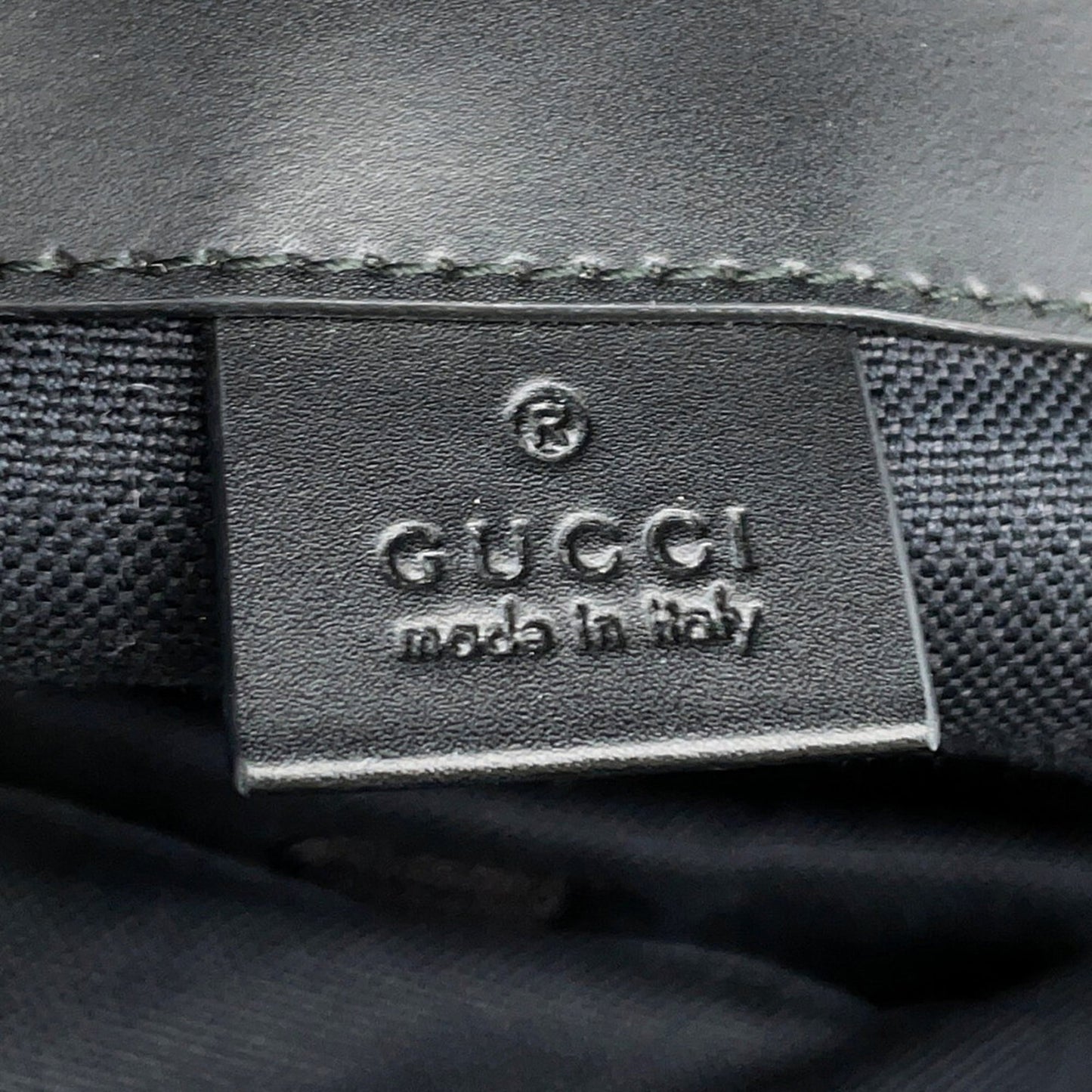 Gucci Sherry Line Black Gg Supreme Leather Backpack