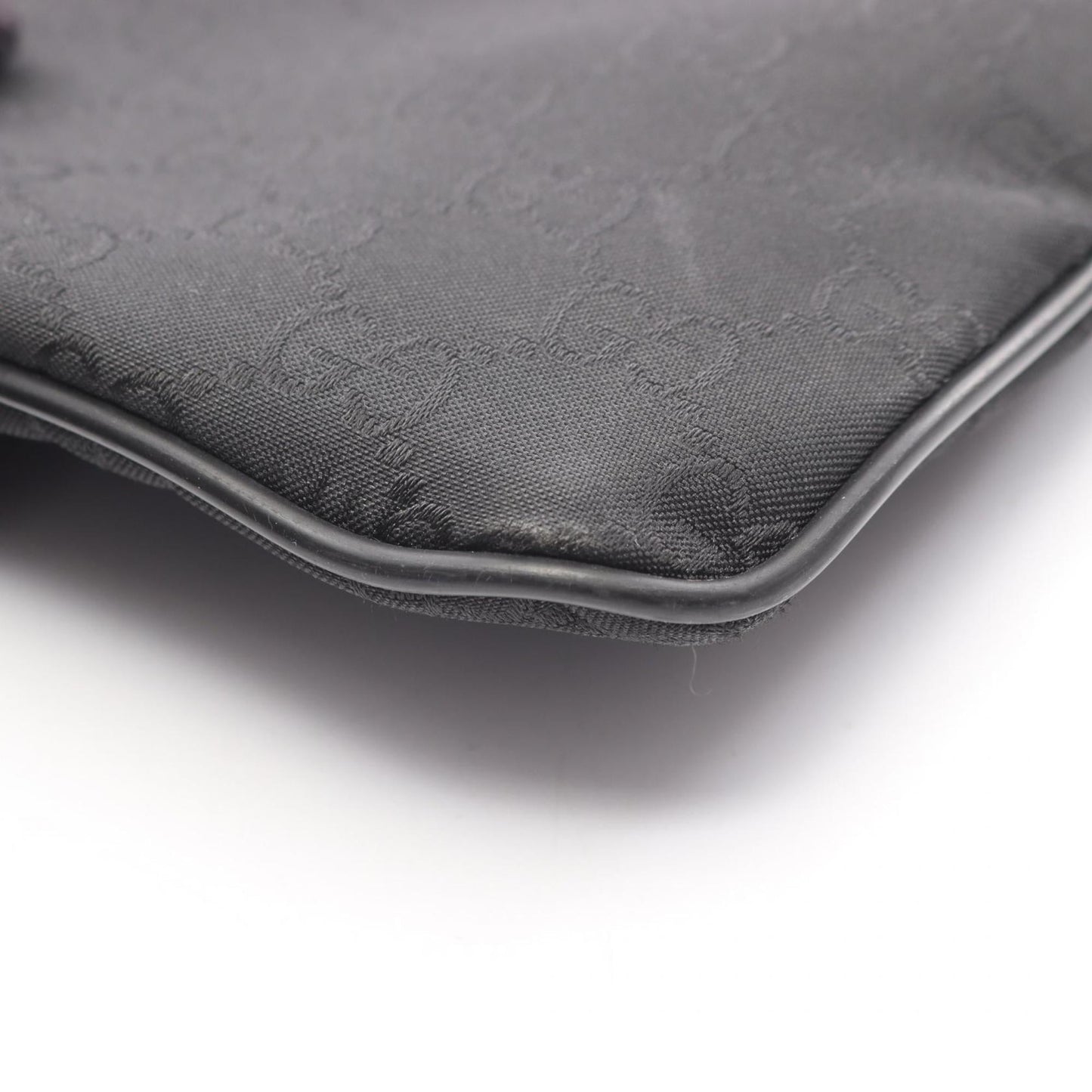 Gucci Black Nylon Leather Shoulder Bag