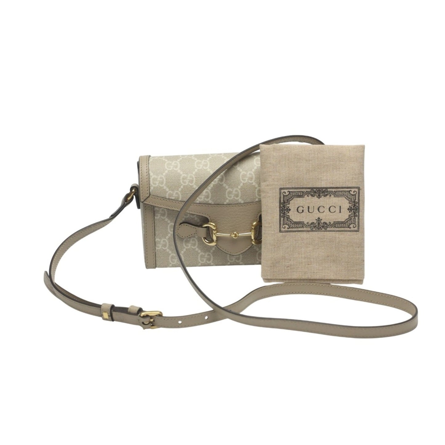 Gucci Beige Pvc Shoulder Bag