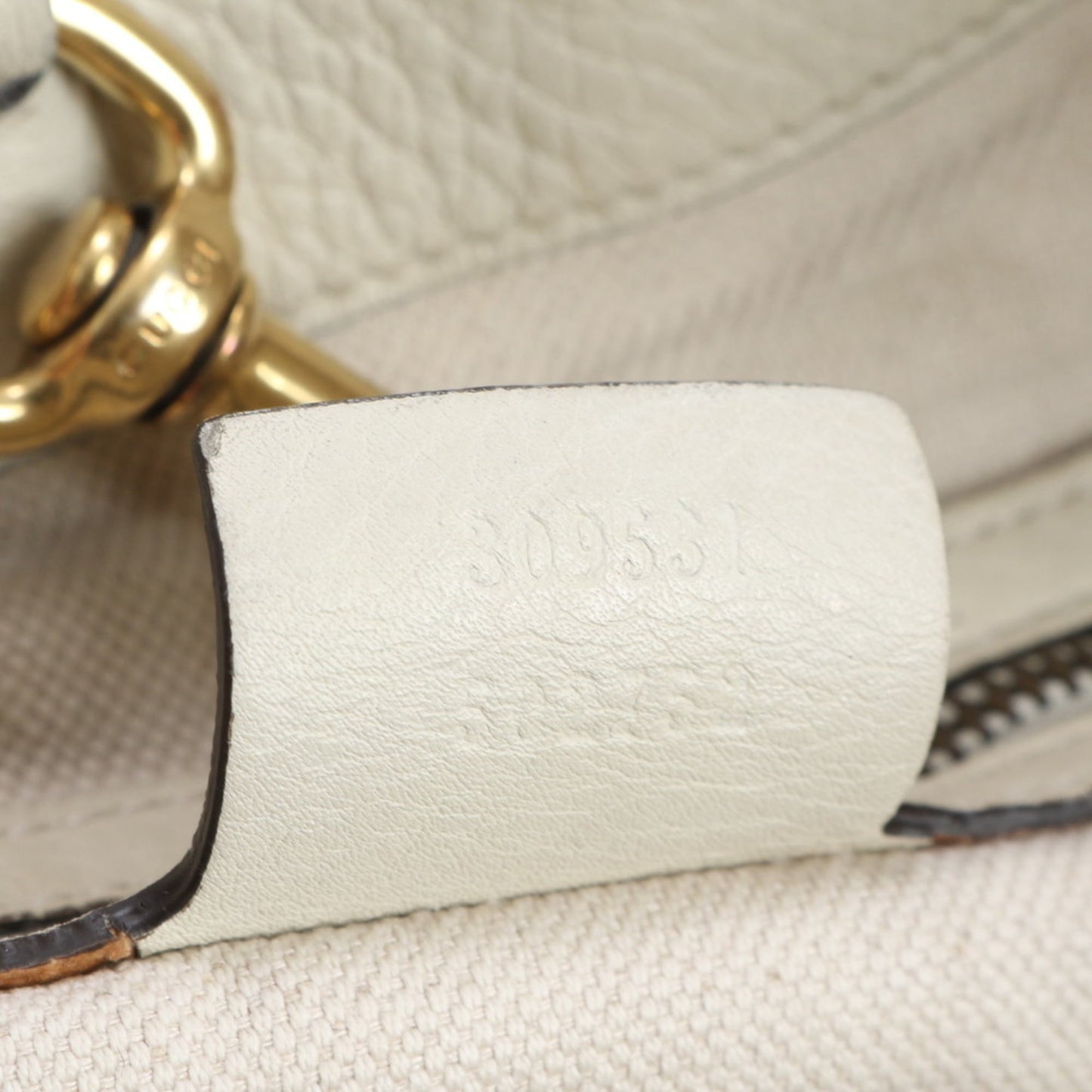 Gucci Ivory Leather Tote Bag