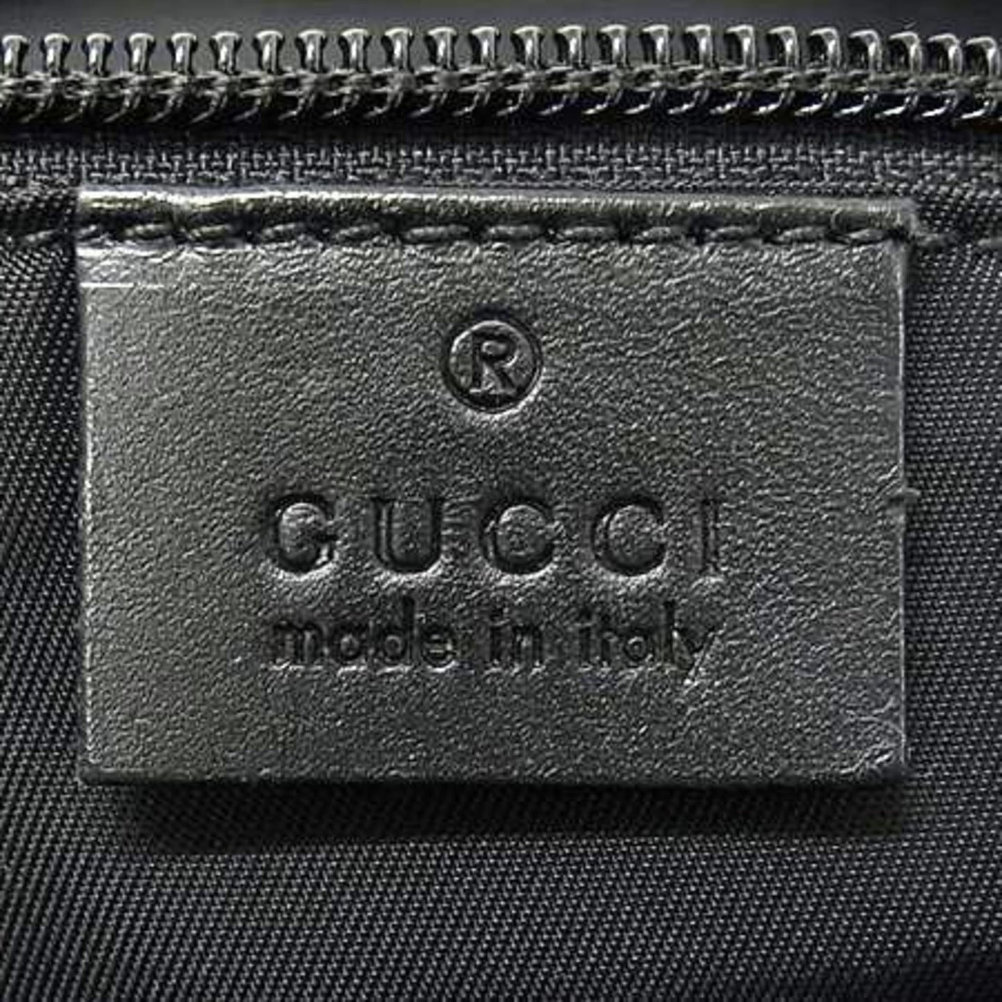 Gucci Black Canvas Leather Messenger Bag Shoulder Bag