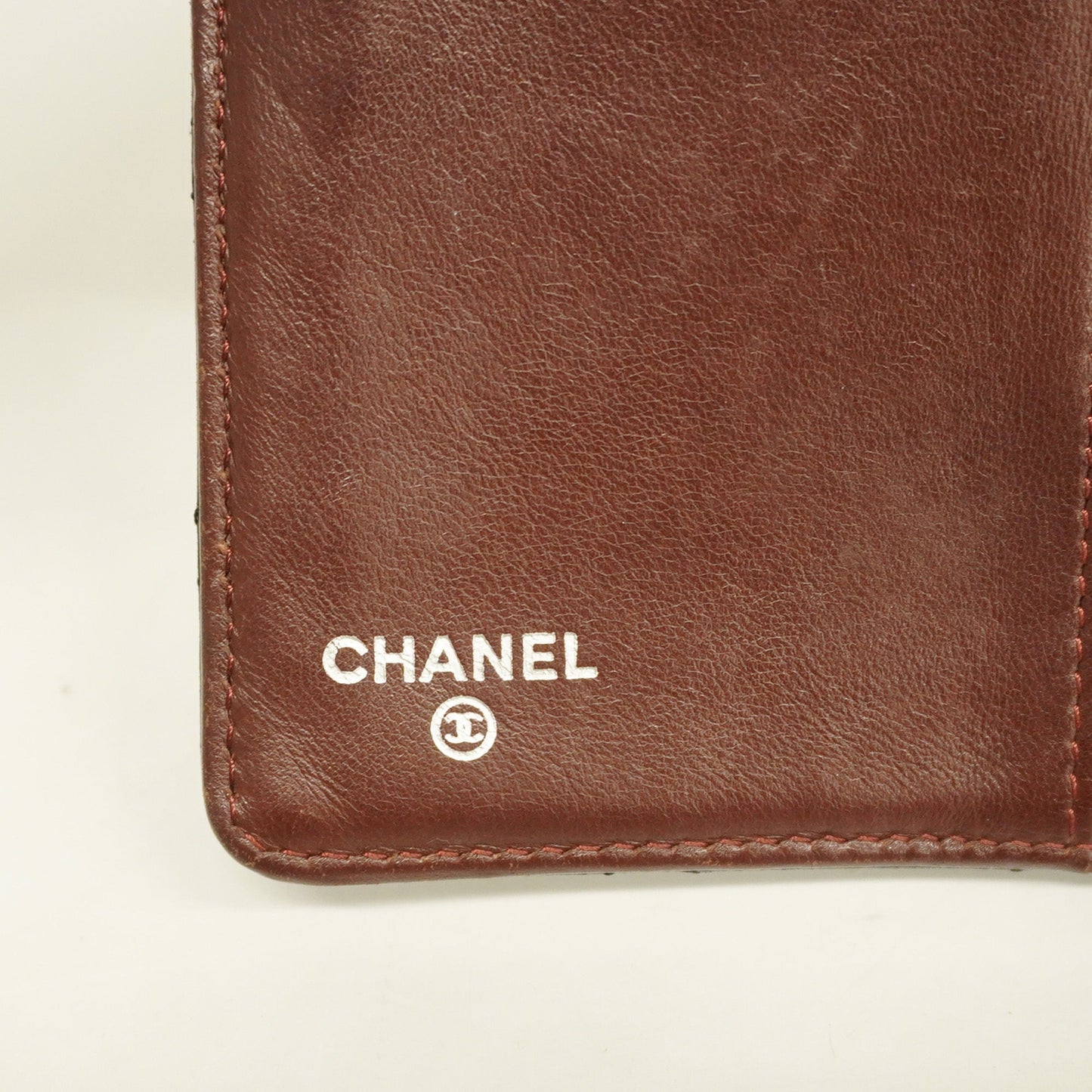 ChanelAuth Matelasse Long Wallet Silver Metal Fittings Women's Lambskin