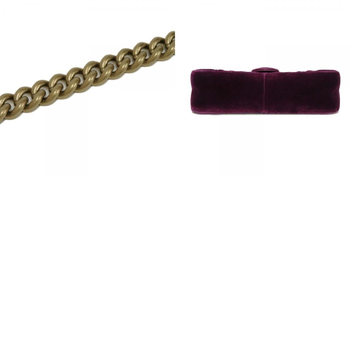 Gucci Purple Velvet Shoulder Bag