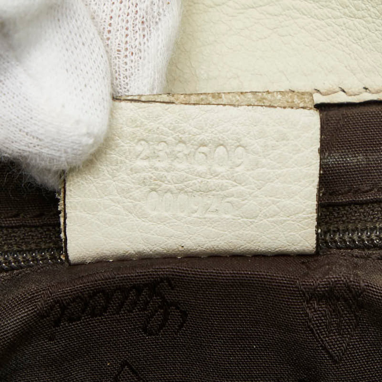 Gucci Ivory White Leather Handbag Tote Bag