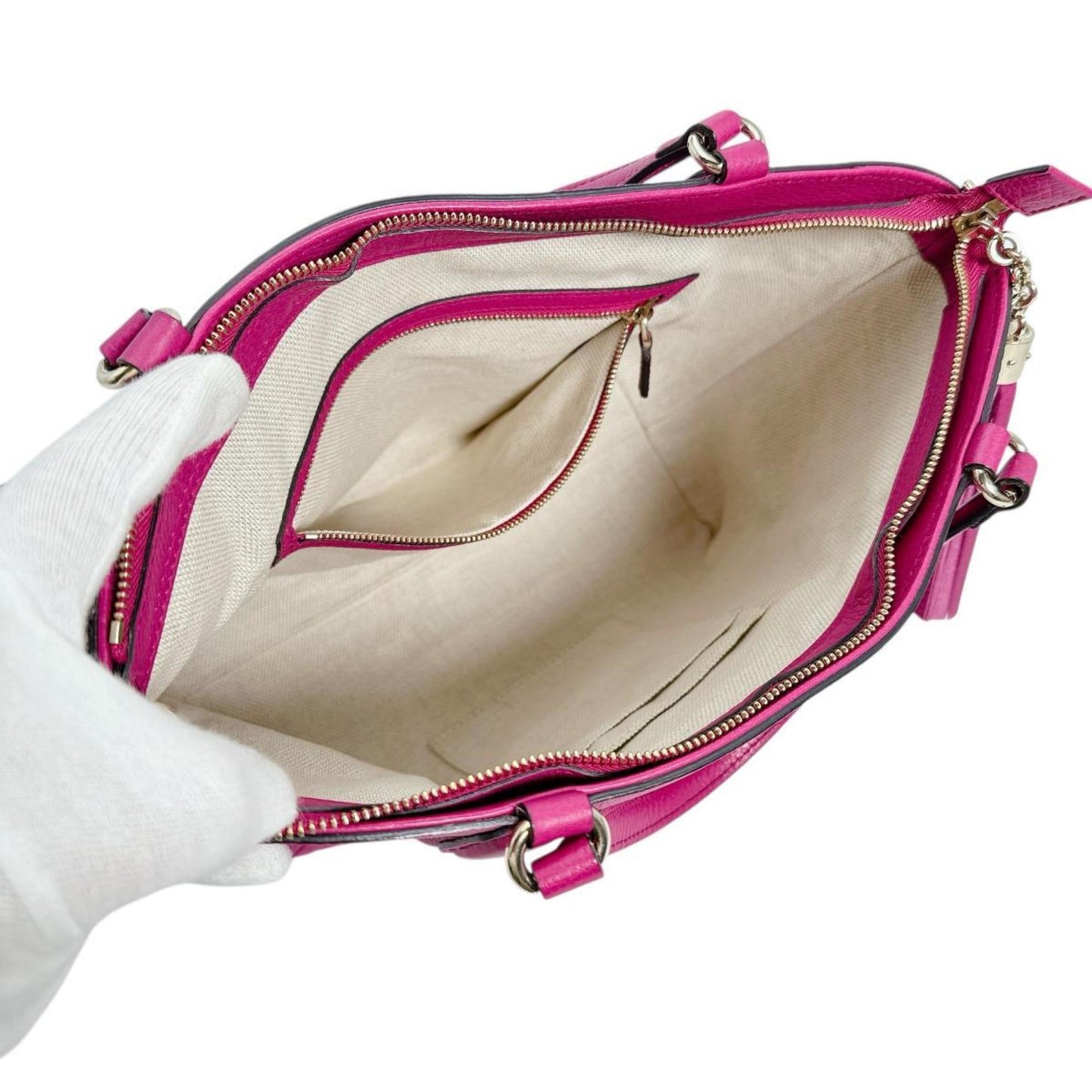 Gucci Pink Leather Handbag
