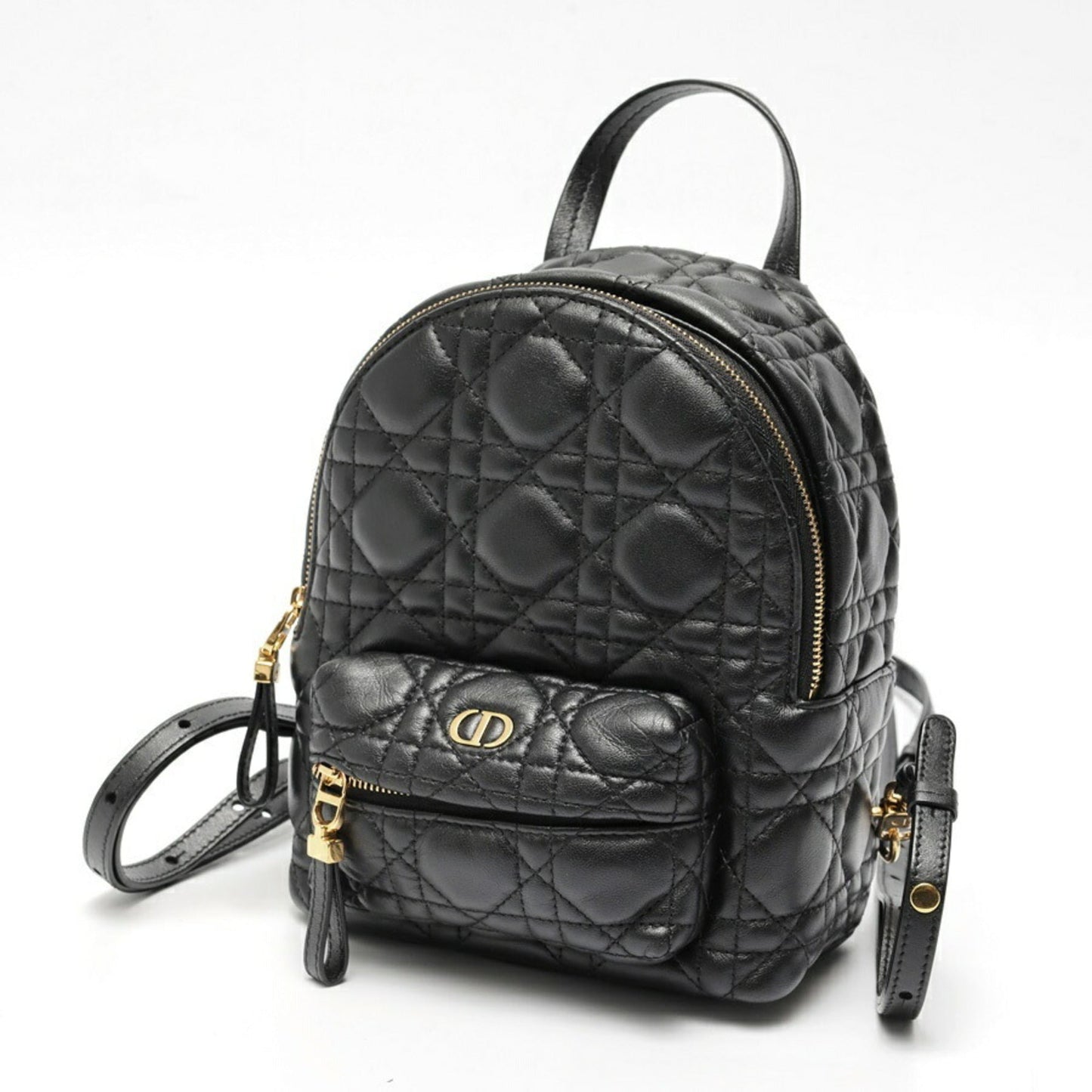 Dior Handbag Christian Backpack 6 Leather Black