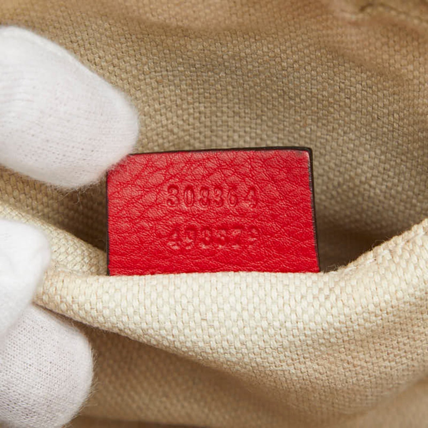 Gucci Red Color Leather Shoulder Bag