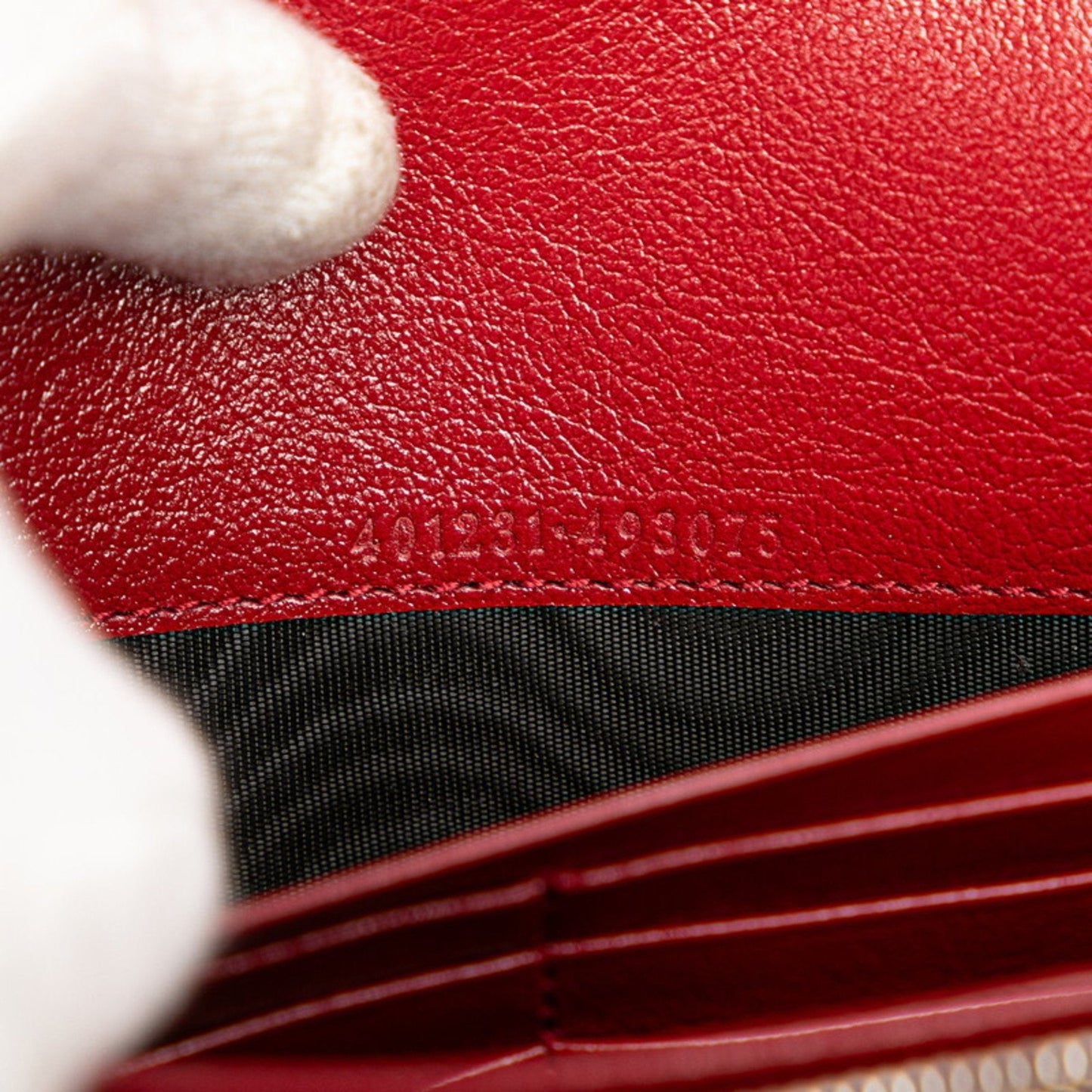 Gucci Red Color White Tweed Leather Shoulder Bag