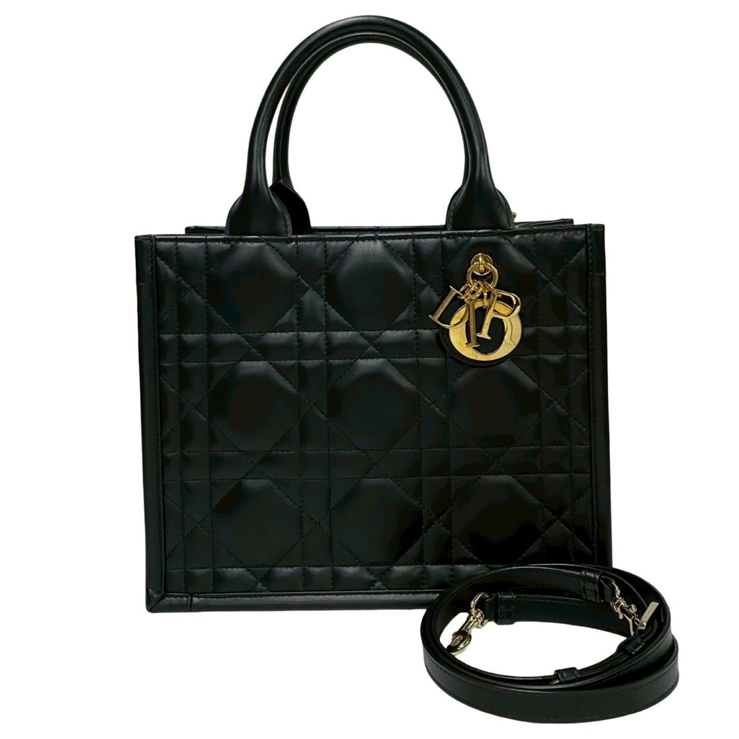Dior Handbag Christian Shoulder Bag 59 Leather Black