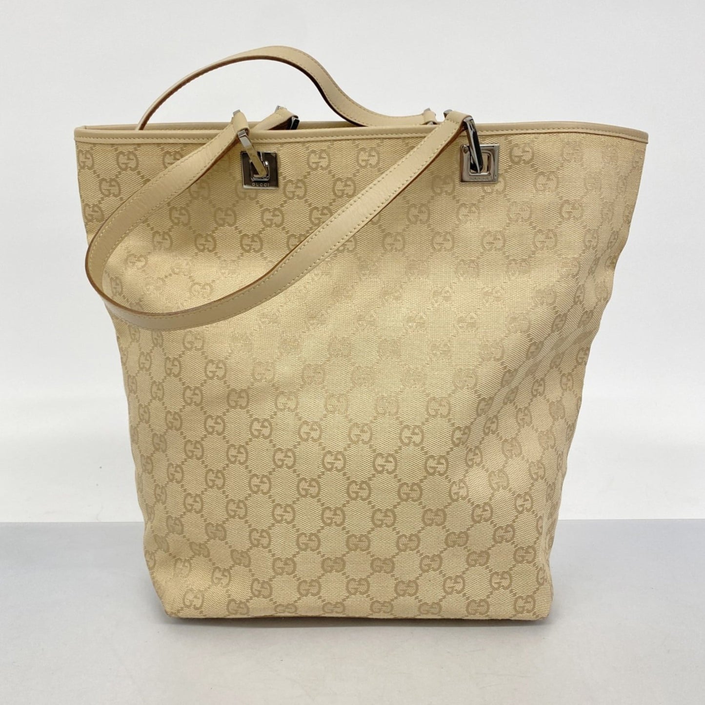 Gucci Beige Canvas Tote Bag