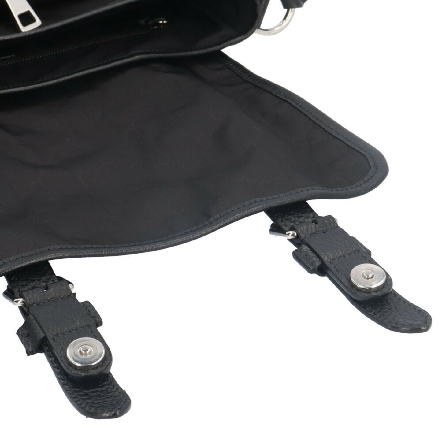 Gucci Black Nylon Leather Messenger Bag Shoulder Bag