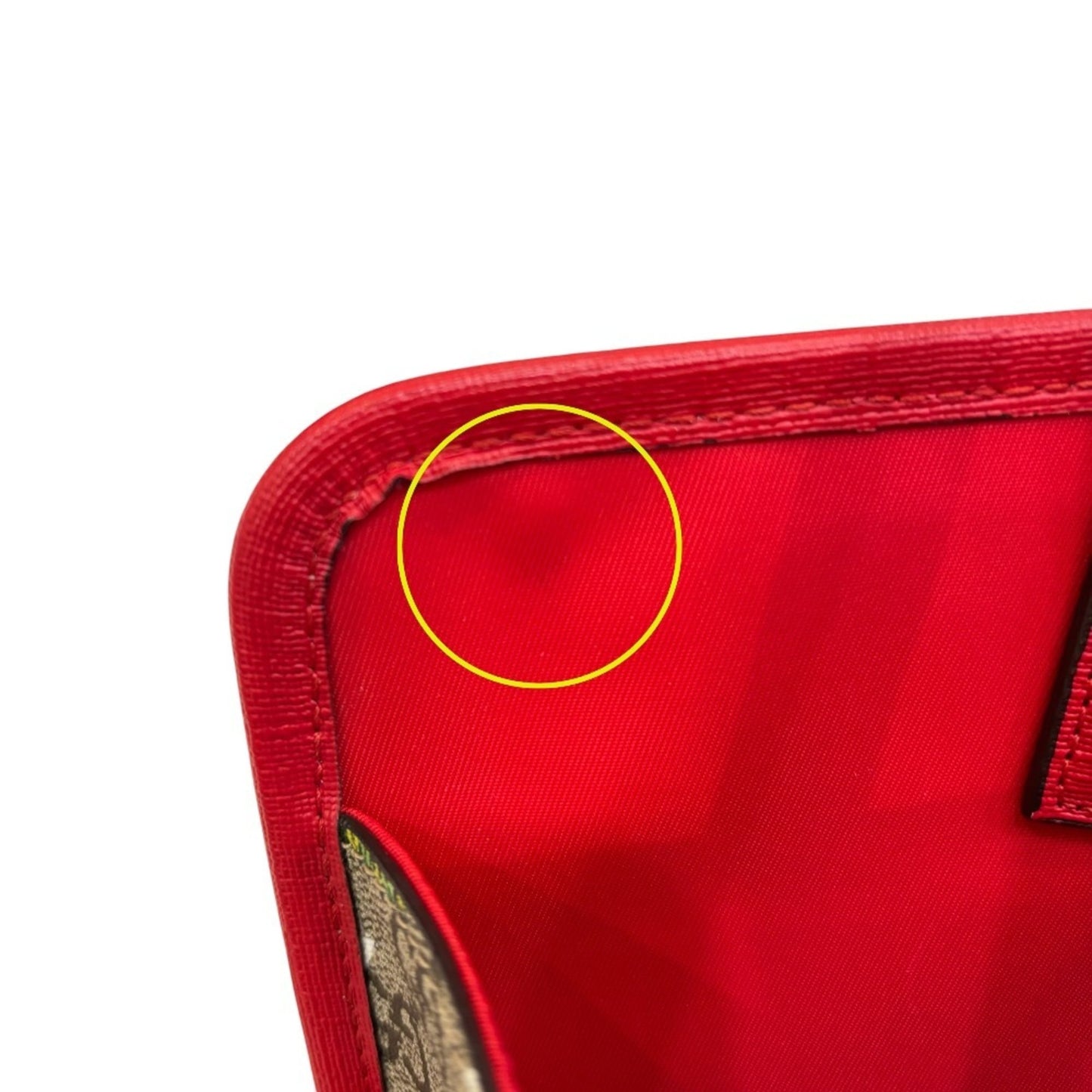 Gucci Beige Red Color Gg Supreme Tote Bag