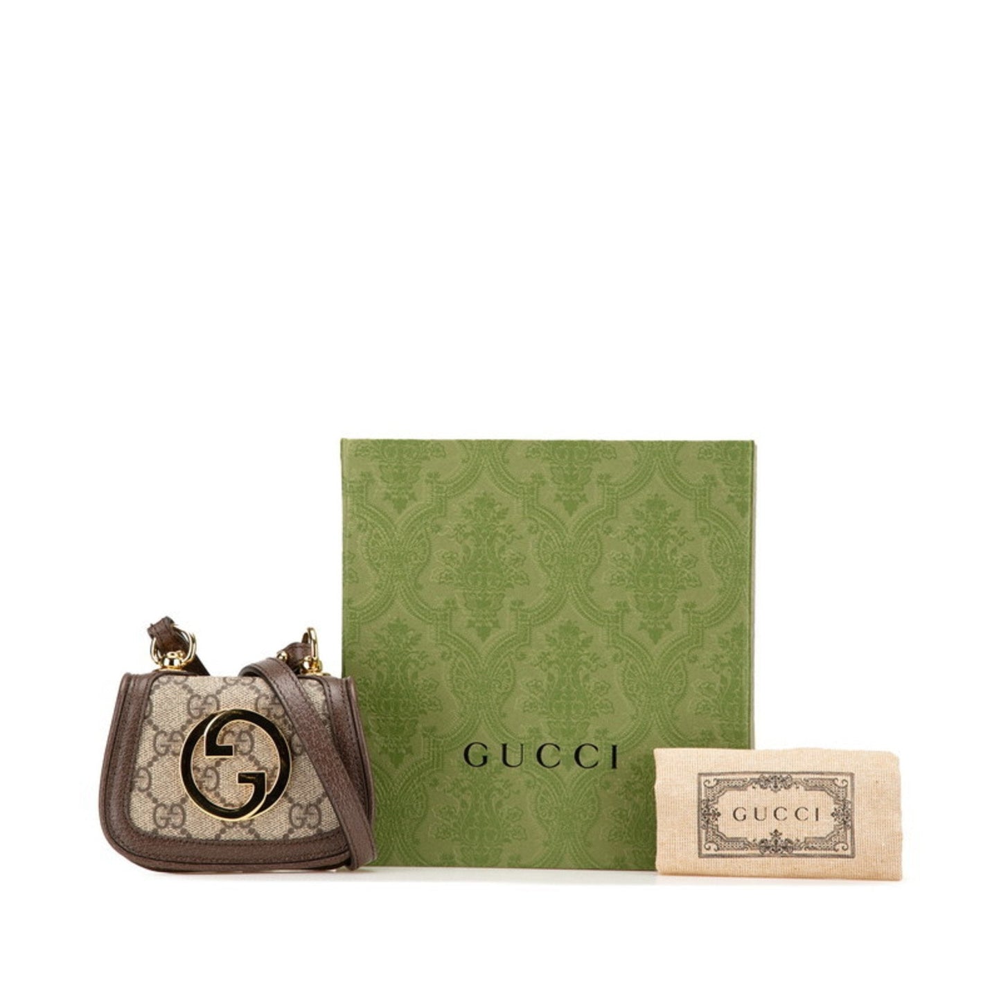 Gucci Brown Pvc Leather Shoulder Bag