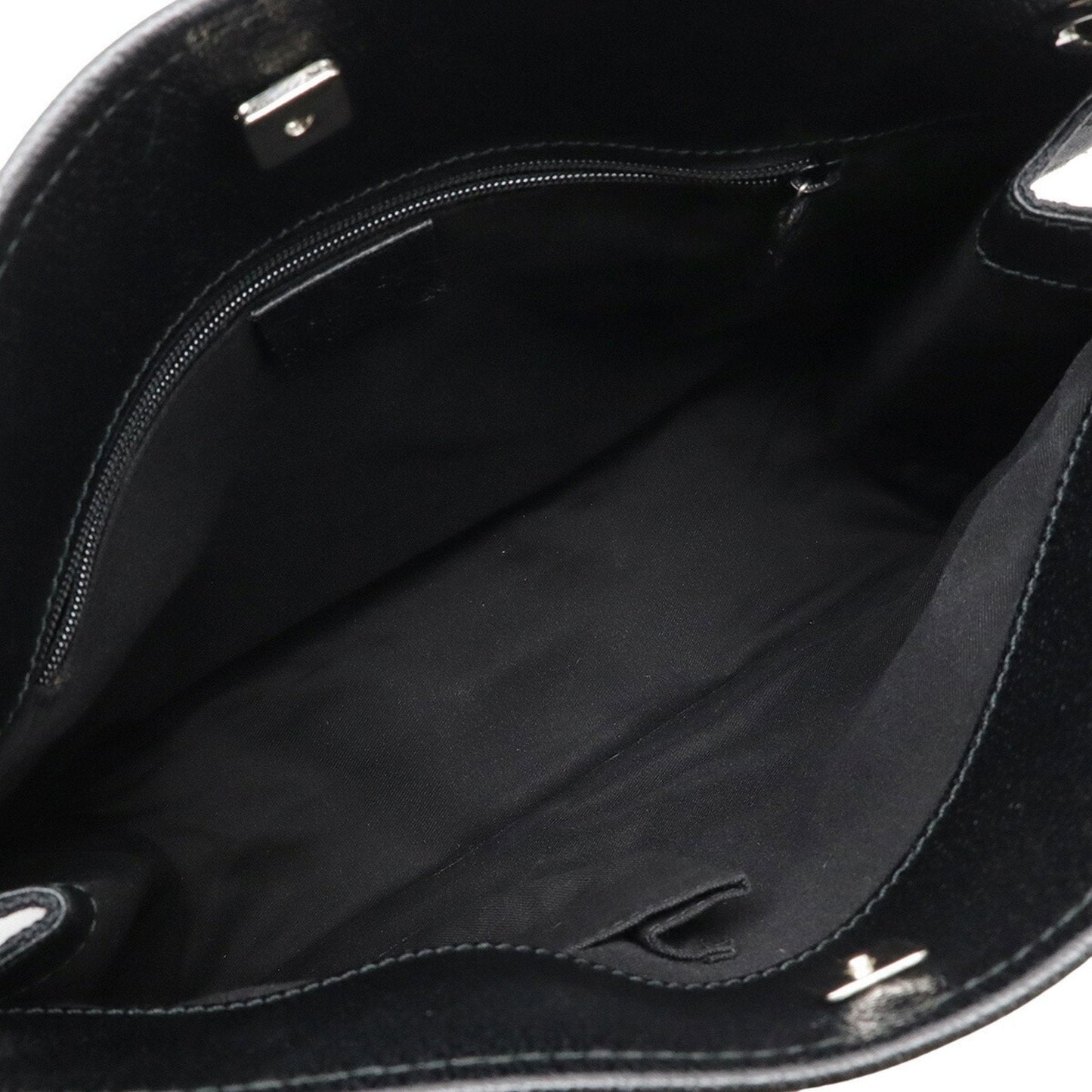 Gucci Gg Canvas Black Canvas Leather Shoulder Bag