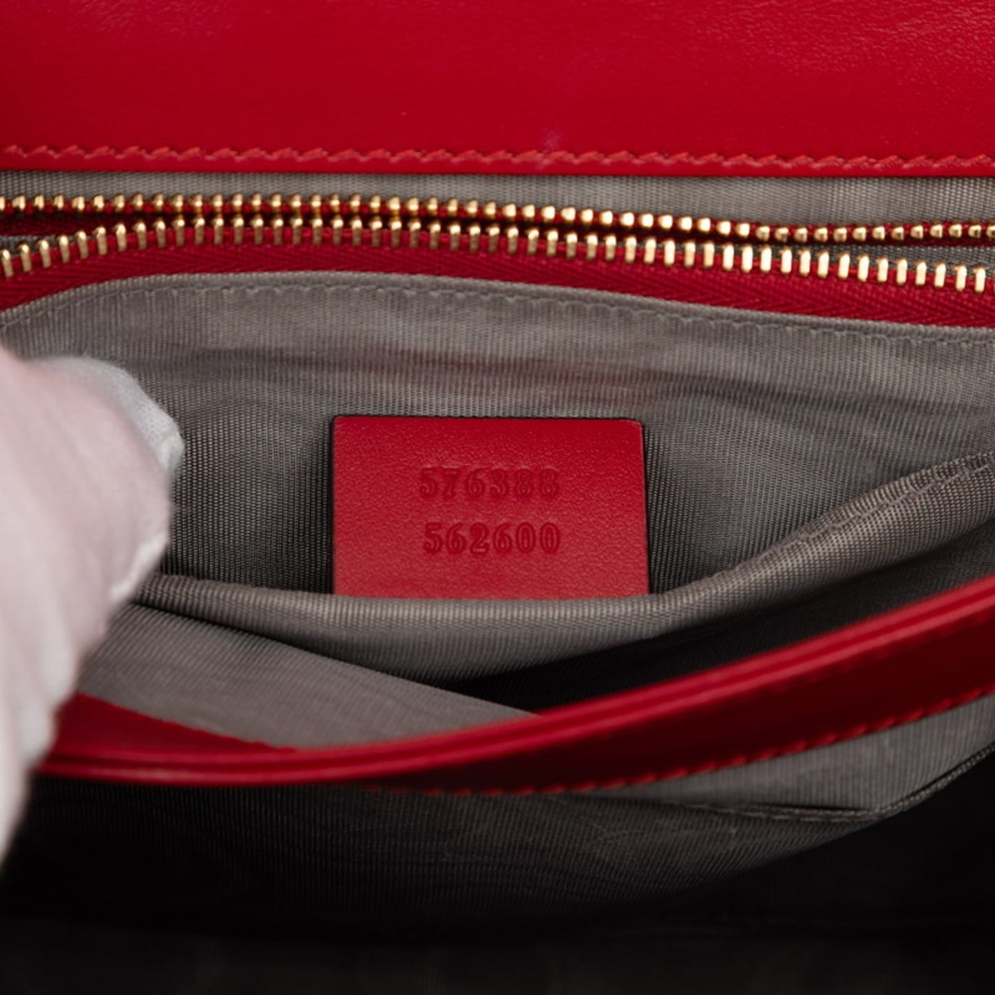 Gucci Red Color Leather Shoulder Bag