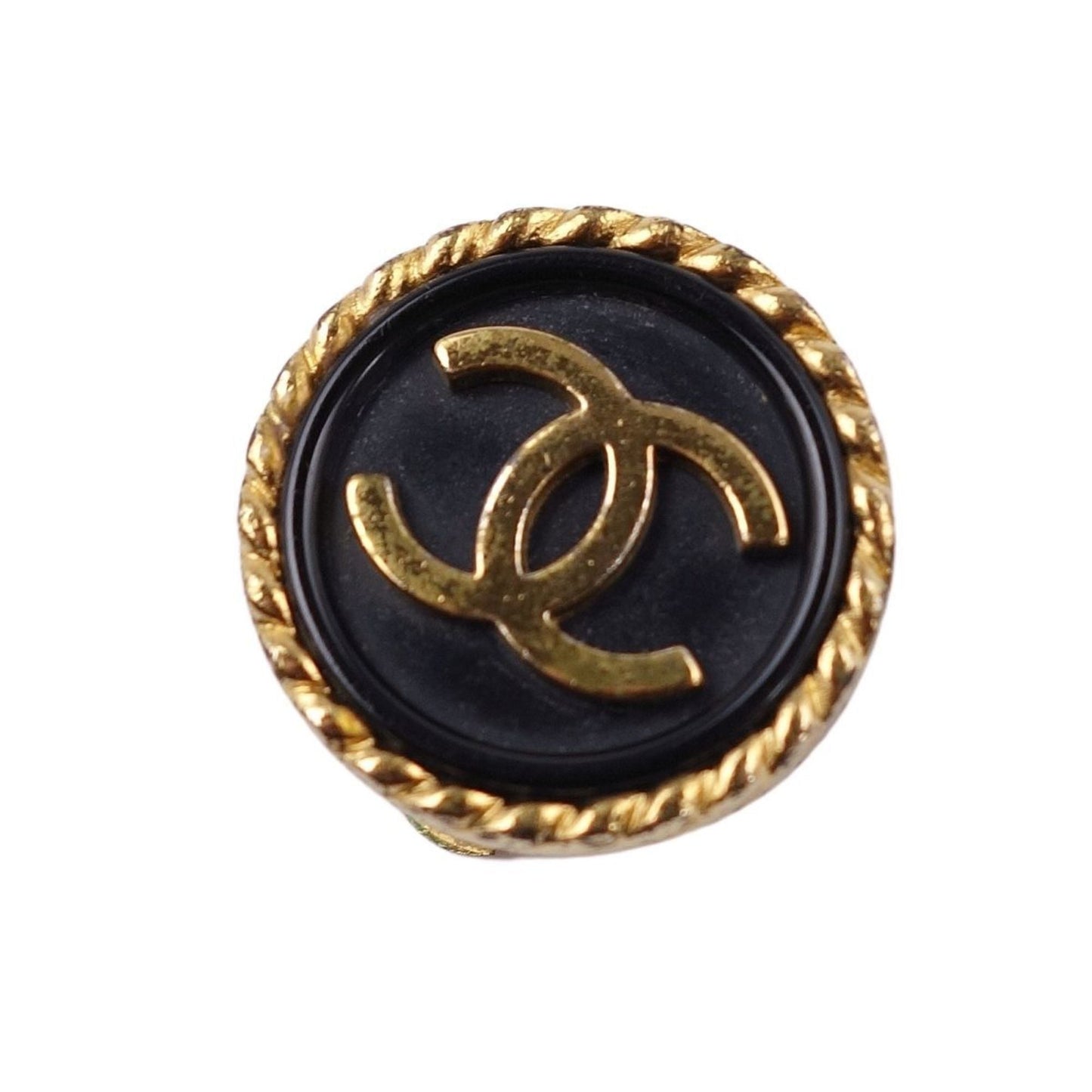 Chanel Earrings 96A Cocomark Women's Black/Gold