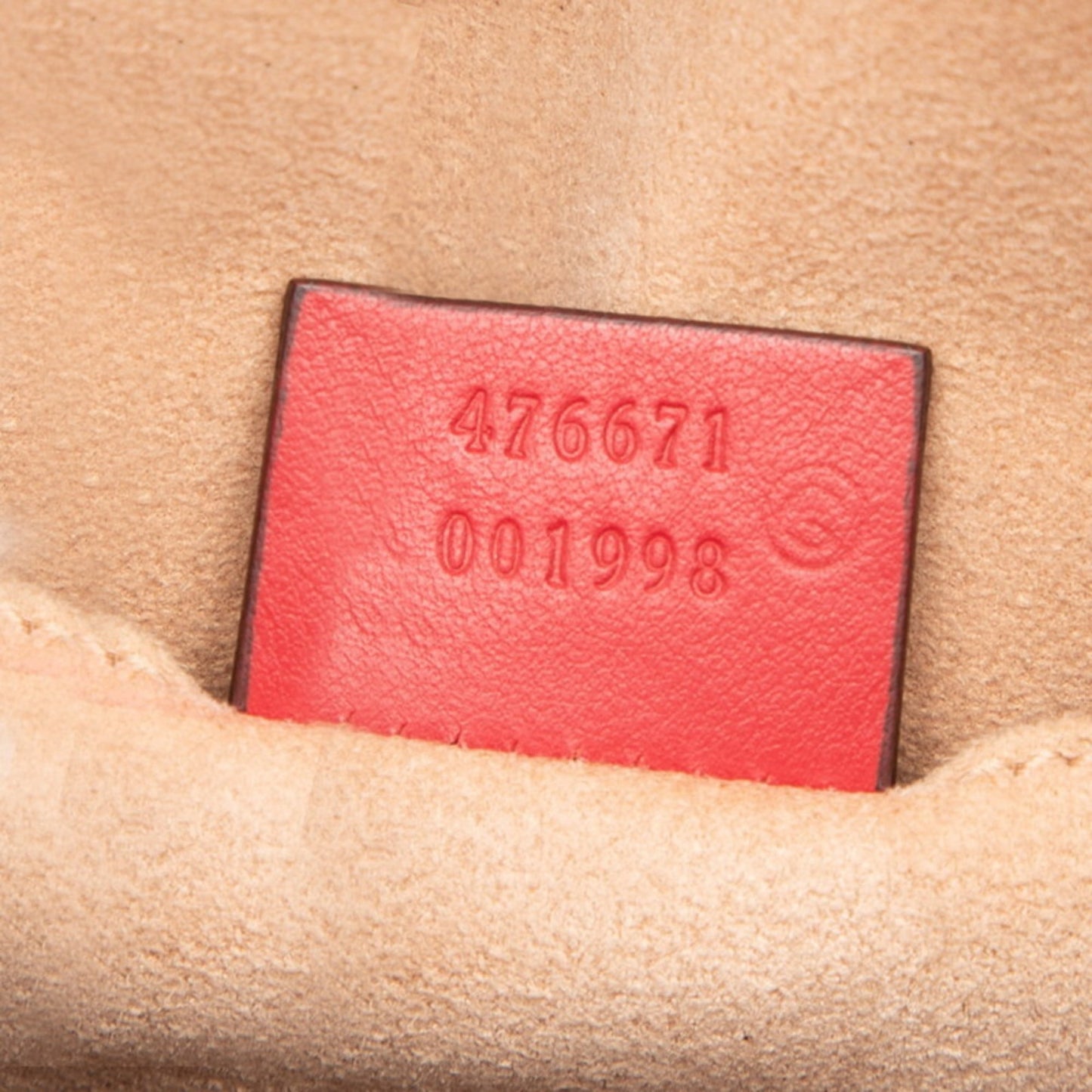Gucci Red Color Leather Backpack